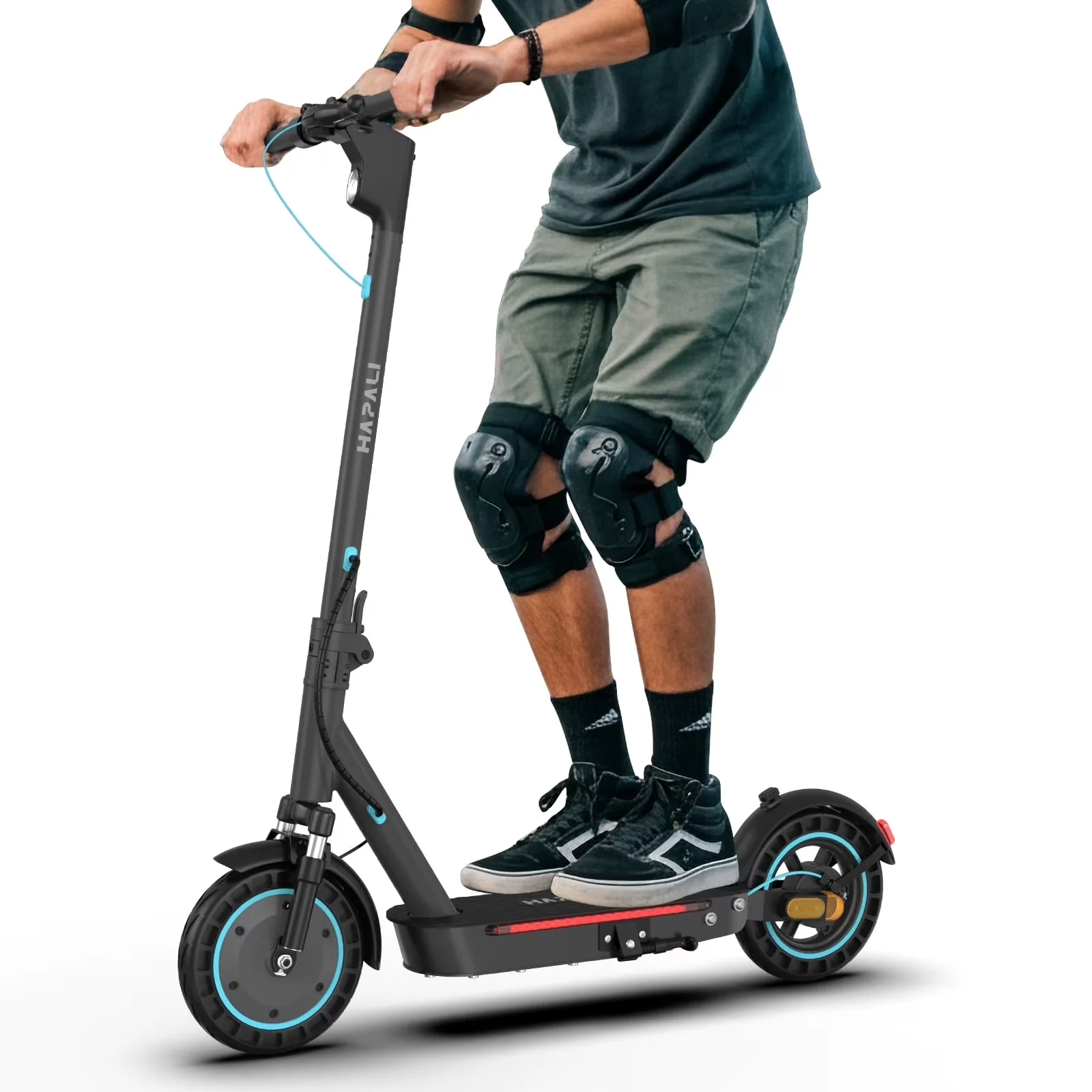 Scooter Professional with 650W, App Compatibility, Headlights - Black Aluminum Model 41208C