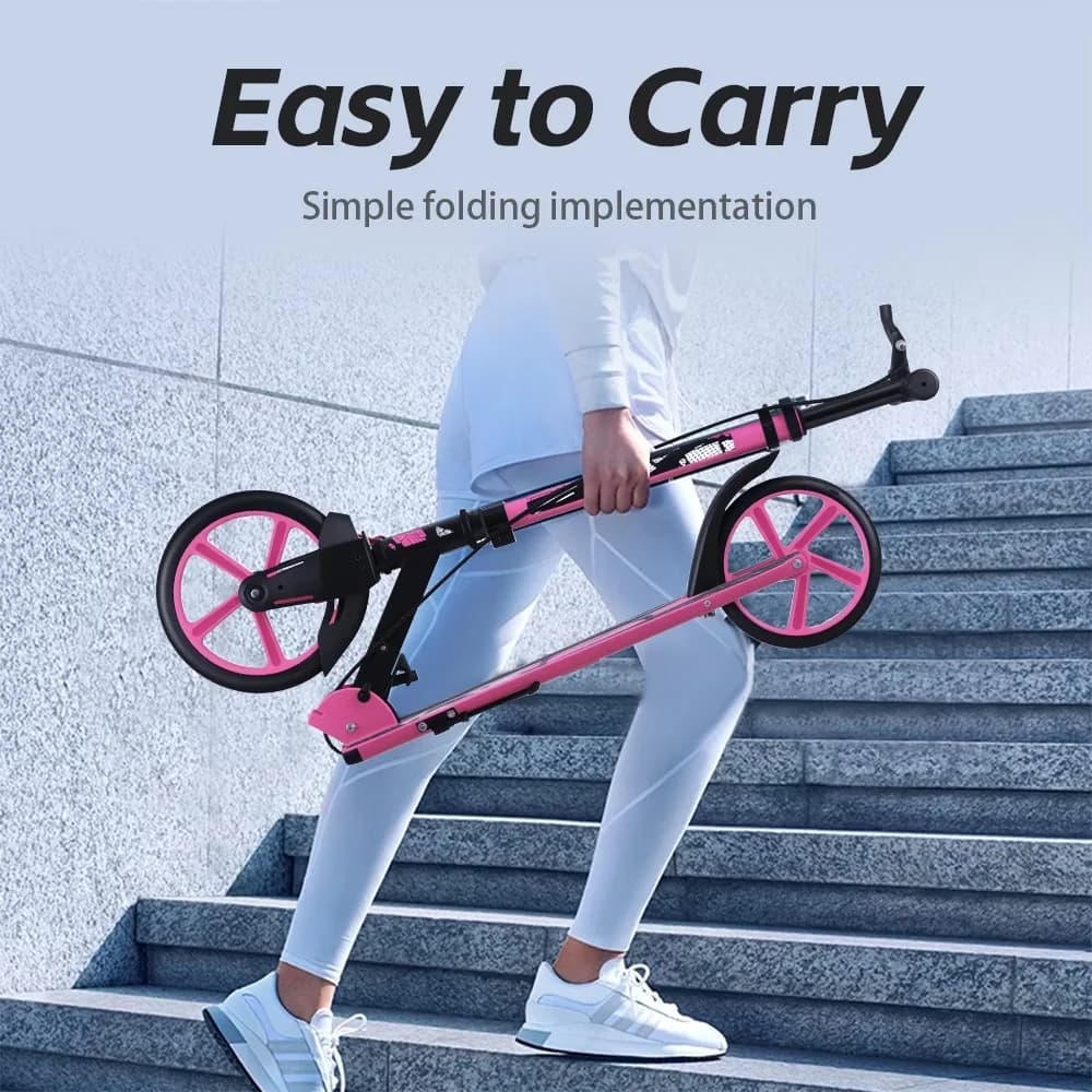 Compact Scooter with Compact, Lightweight, Portable - Pink Iron Kick - Satisfaction Guaranteed Model 2861D9