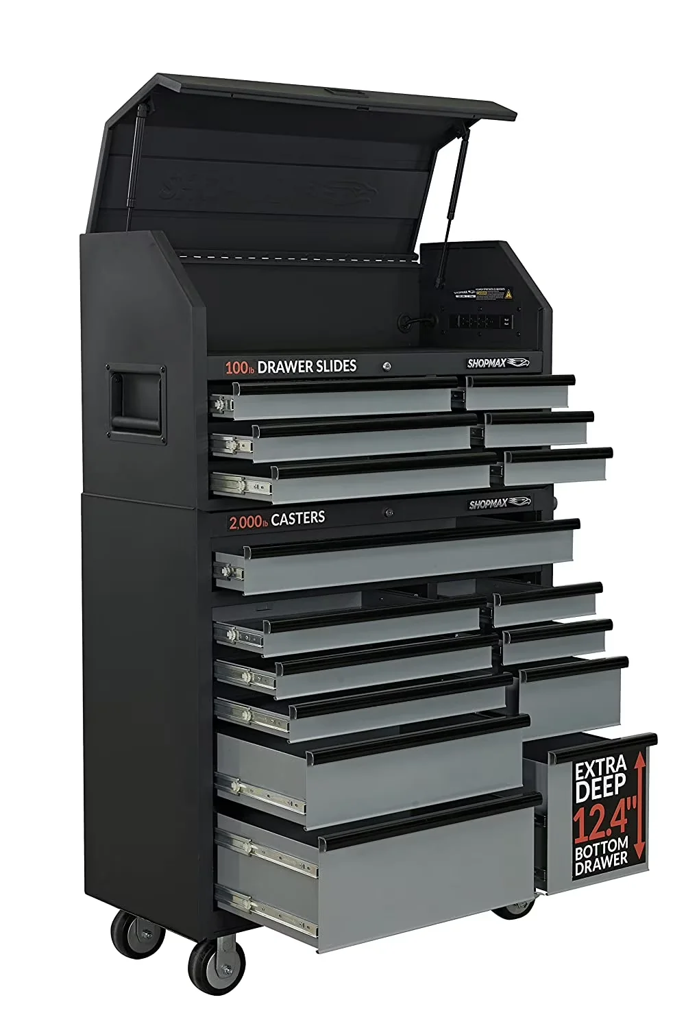 Premium Toolstorage with Heavy-Duty, Rolling - Steel Mid-size 16 - Compact and Portable Model 17F68C