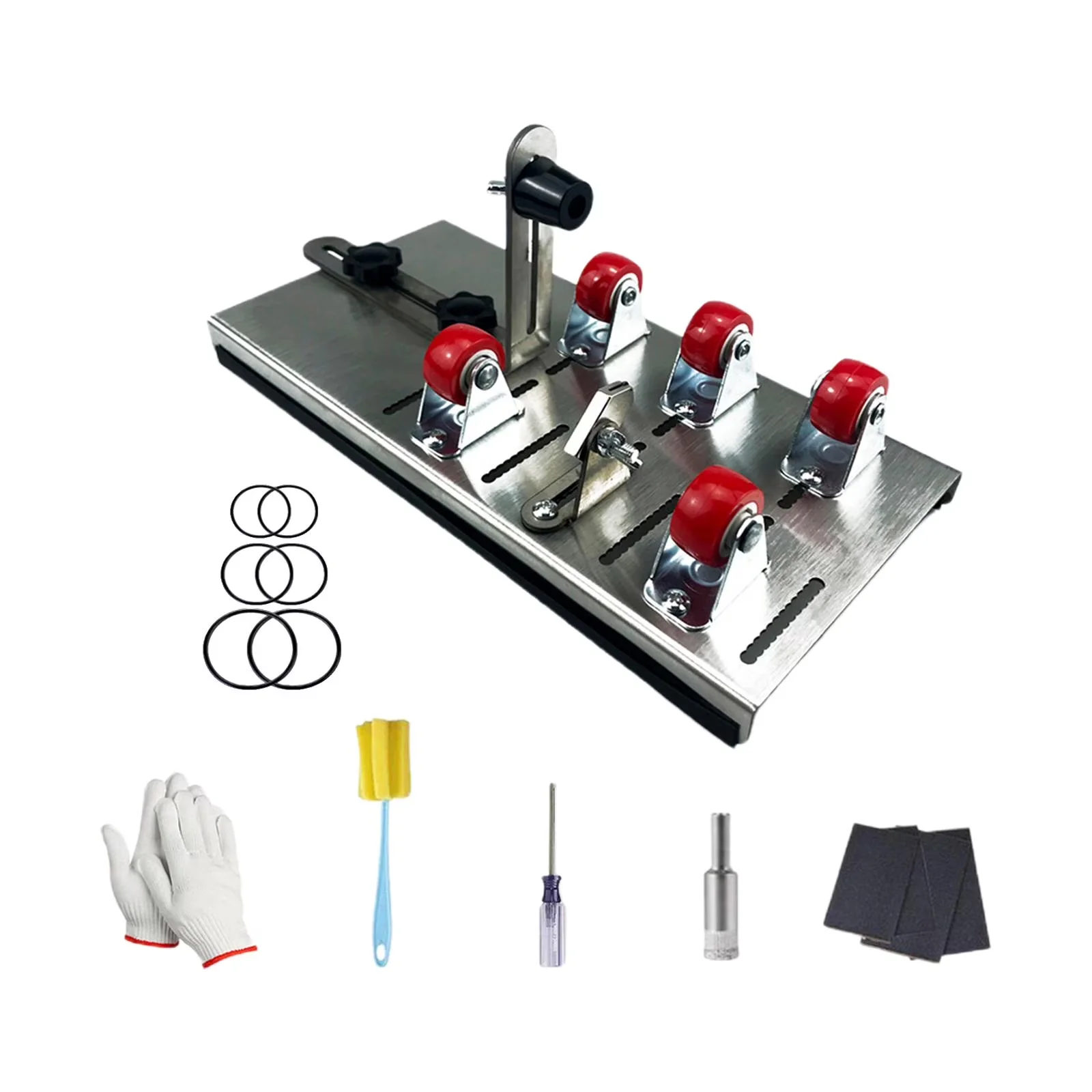 Essential Lamp Set - Silver Stainless Steel Glass - Premium Collection Model FB40EC