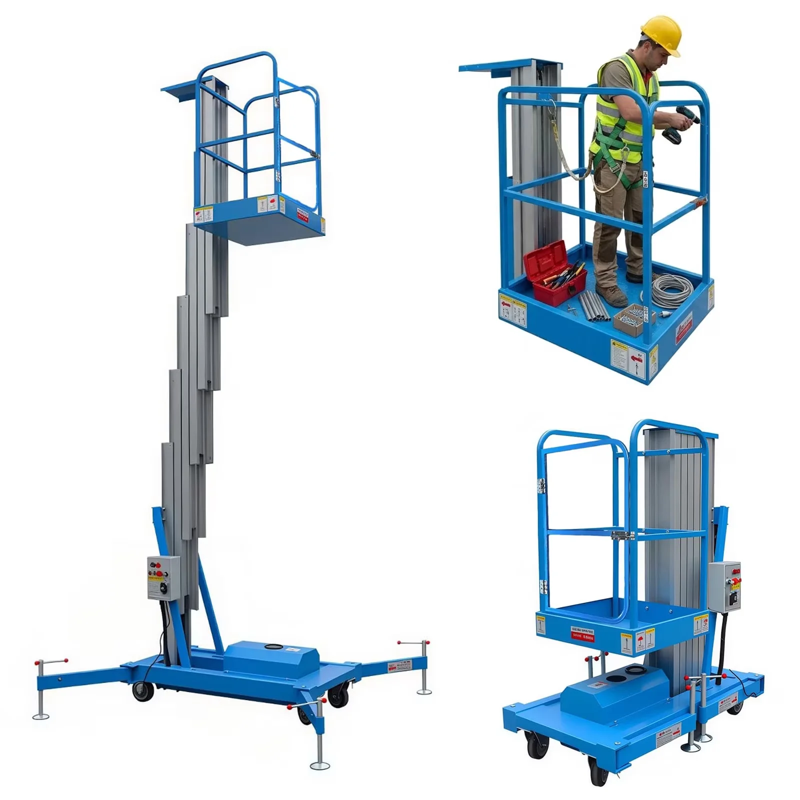 Premium Ladders And Step Stool with Anti-Slip, Lightweight, Caster Wheels - Aluminum Alloy Model AED11B