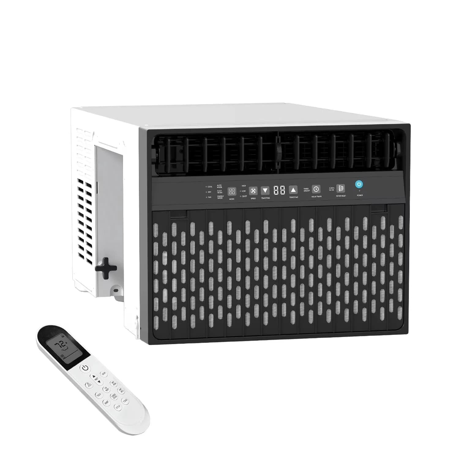 Air Conditioner Essential with 10000 BTU, Sleep Mode, Timer - Window - Contemporary Style Model 519B3A
