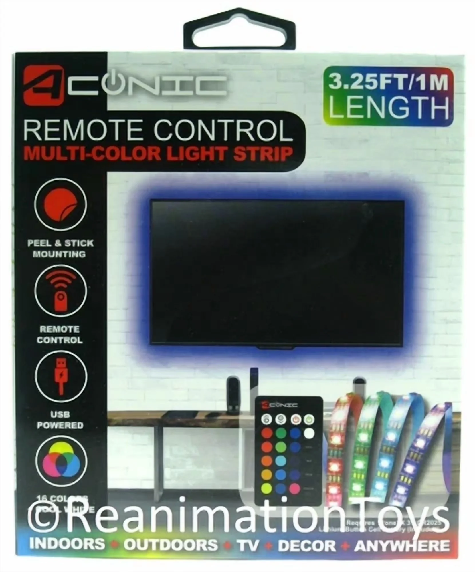 Durable Novelty Light with LED, Remote Controlled - Multicolor Iconic - Satisfaction Guaranteed Model 218199
