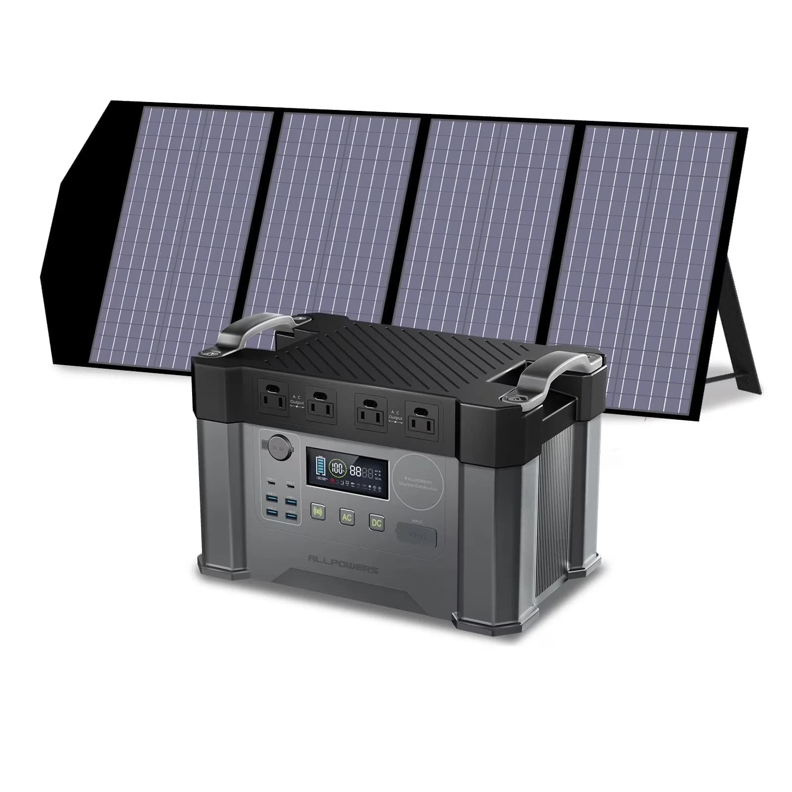 Classic Generator with 2400W, Short Circuit Protection - Gray for Home, Camping Model D4E9C9