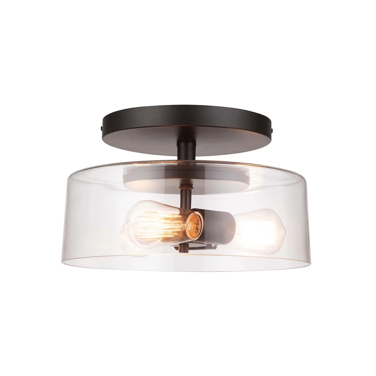 Efficient Ceiling Lights Fixture with Incandescent, Industrial, Dimmable - Black Metal Model 050AB3