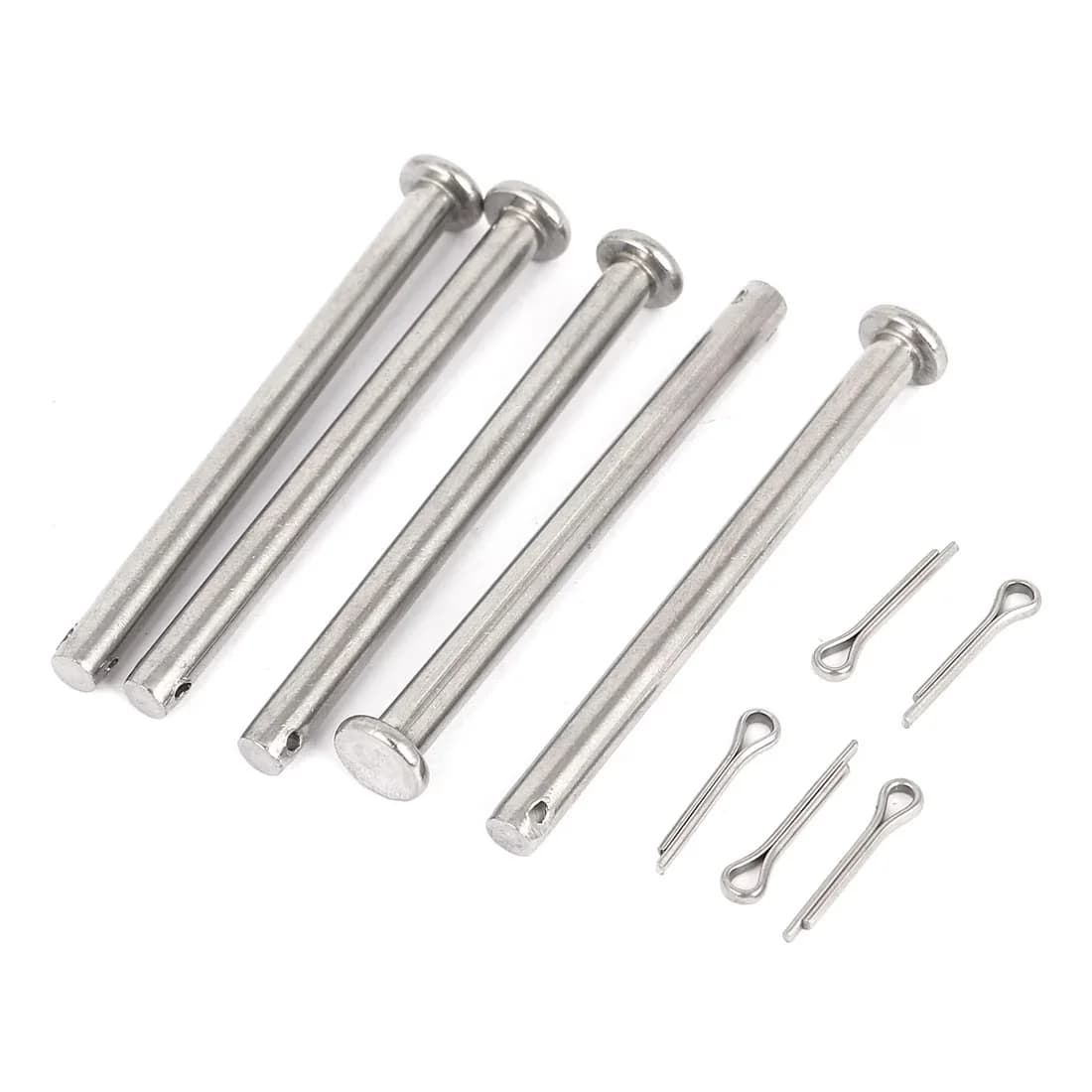 Versatile Fastener with Pacakge Content : 5 Pcs x Clevis Pins, Color : Silver Tone;Weight : 50g - Silver Tone Metal Model 9413D3