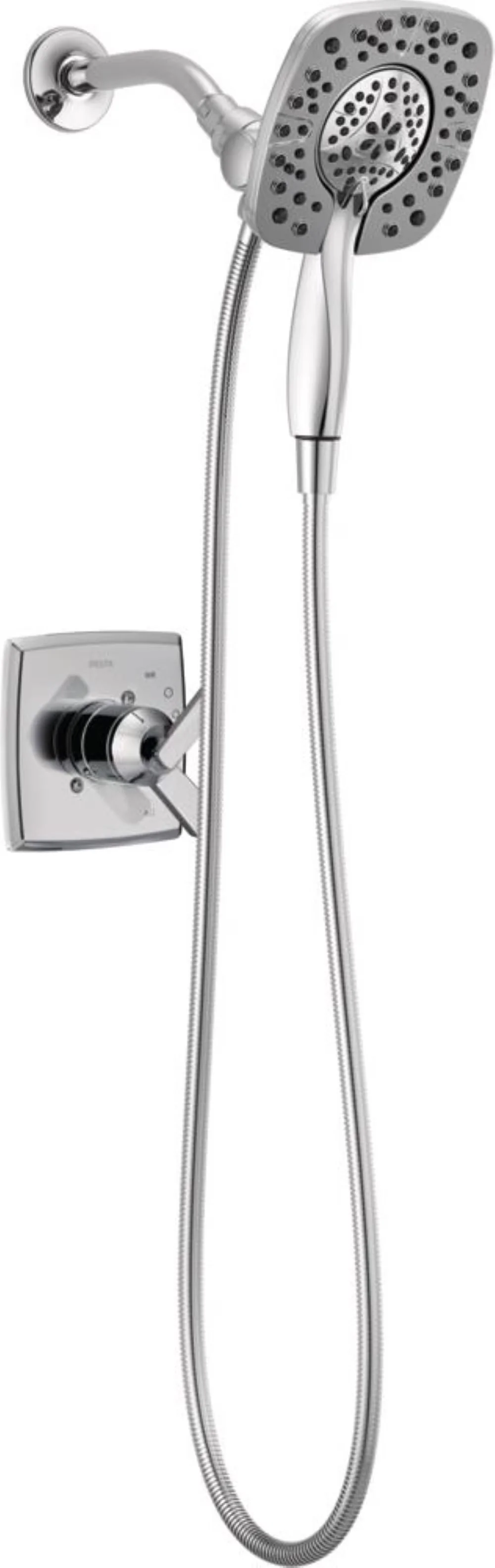 Shower Head Quality with Pressure Balance, Detachable - Silver Brass,Plastic Model 857316