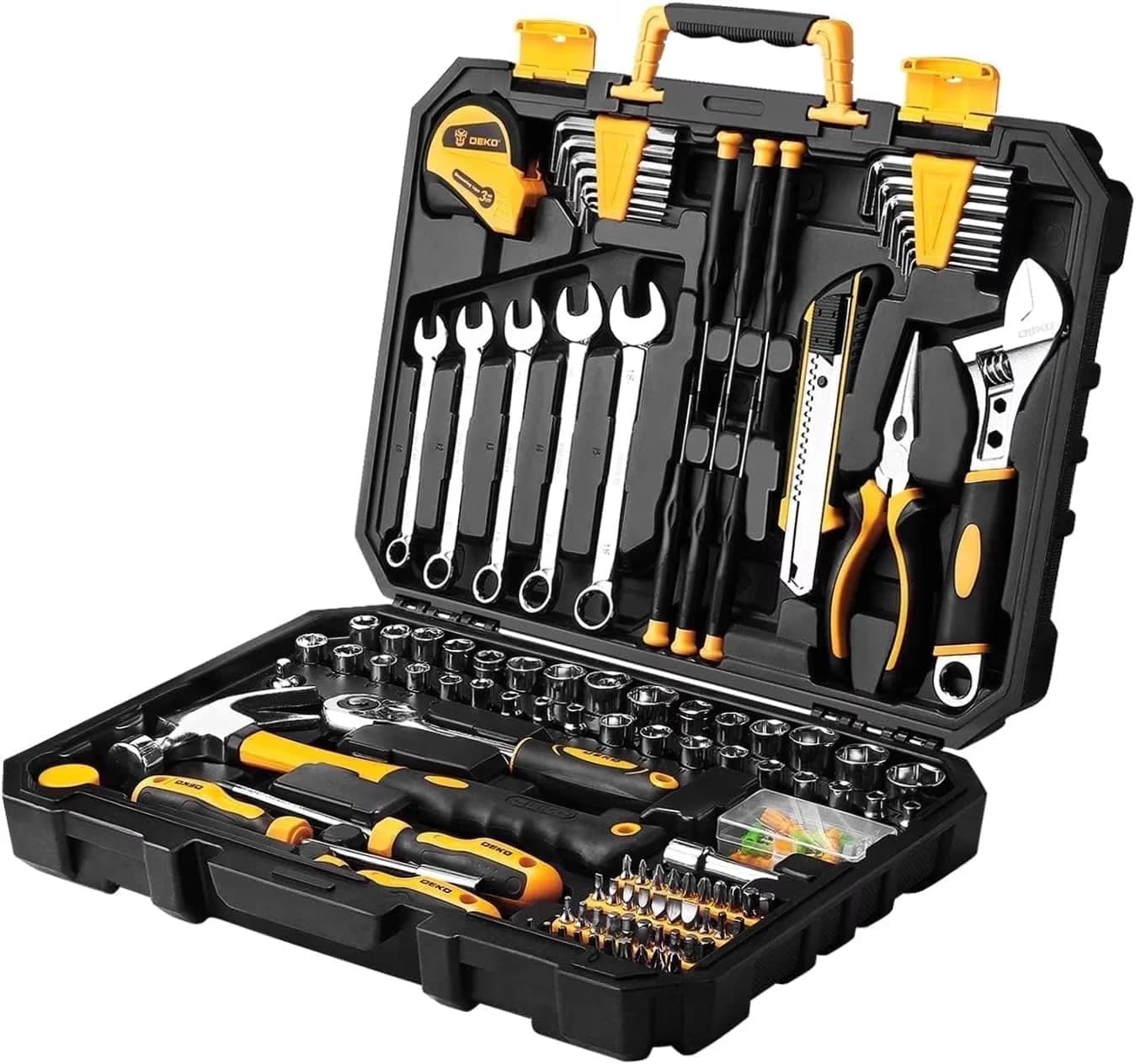 Efficient Hand Tool Set with Long-Lasting, Precision, Auto Repair - Silver Model 46FE39