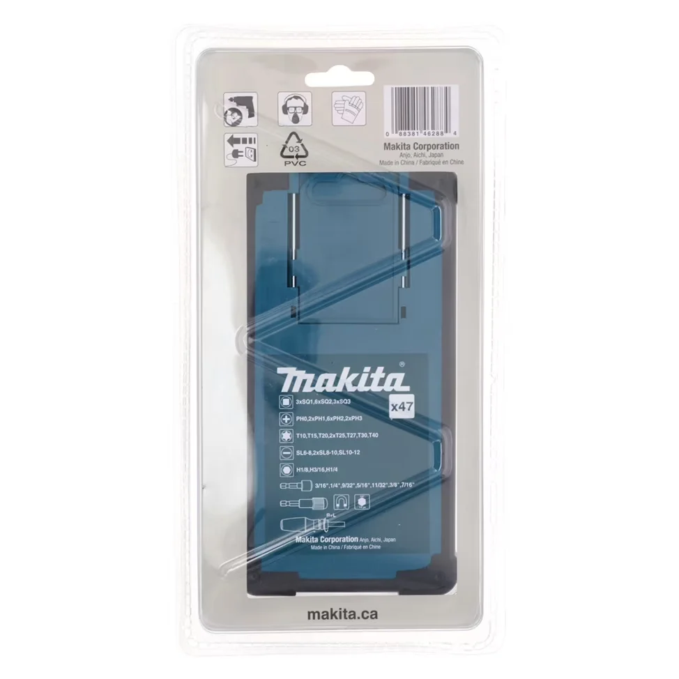 Durable Hand Tool Set with B-50289 47 Pc. Ratchet and Bit - Steel, Plastic, Chrome Or Nickel Plating One Size Model 081FE4