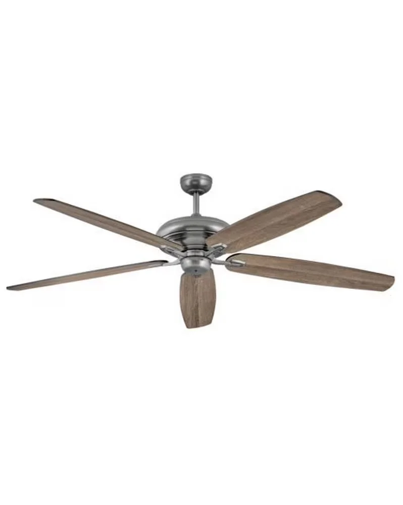 Ceiling Fan Innovative with Energy Efficient, Traditional, Voltage: 120 - Silver No Shade Model 5CA536