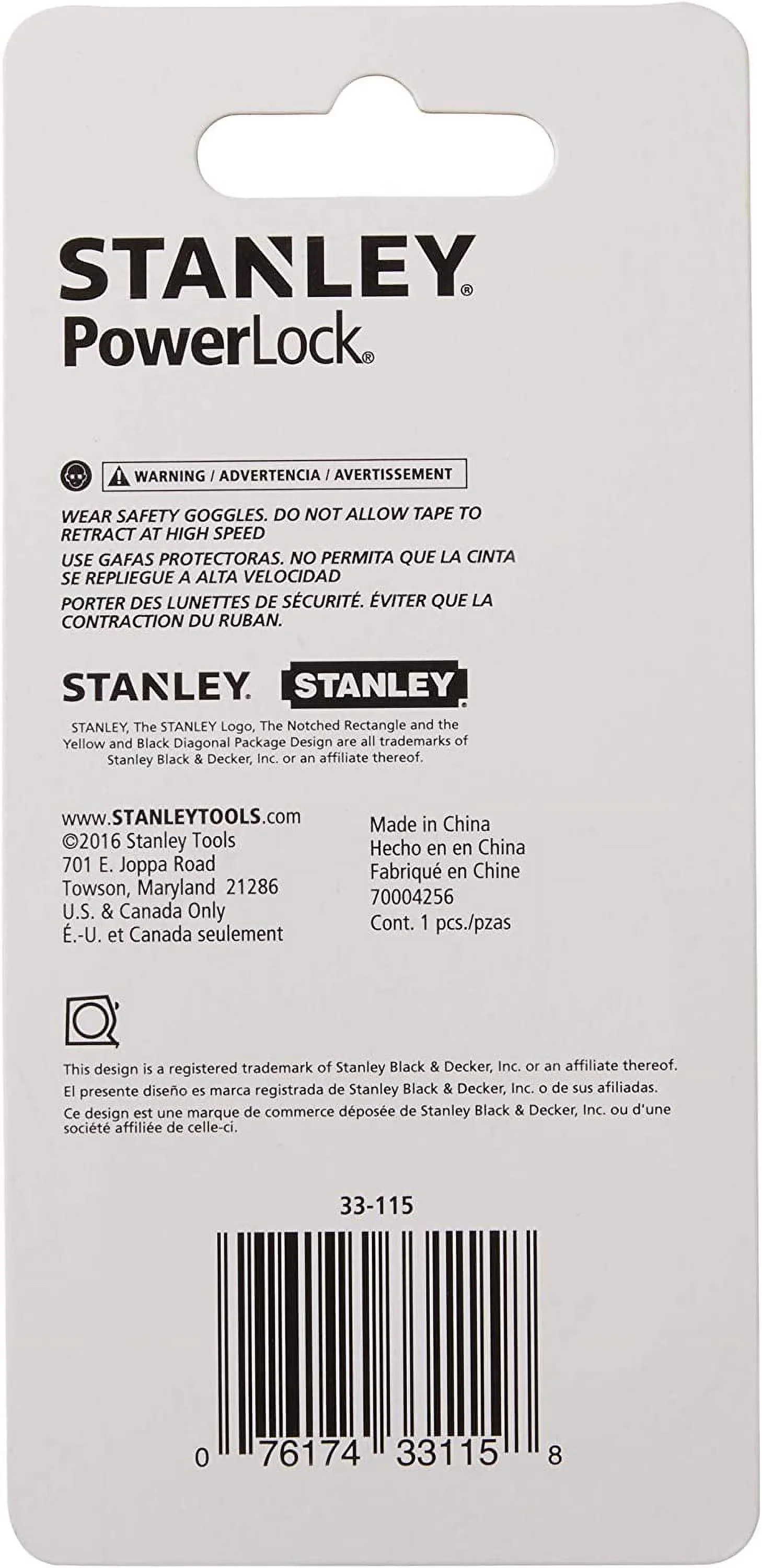 Versatile Measuring Layout with Accurate Measurement, Spring Return, 10 ft x 1/4 in - Aluminum Model C191A4
