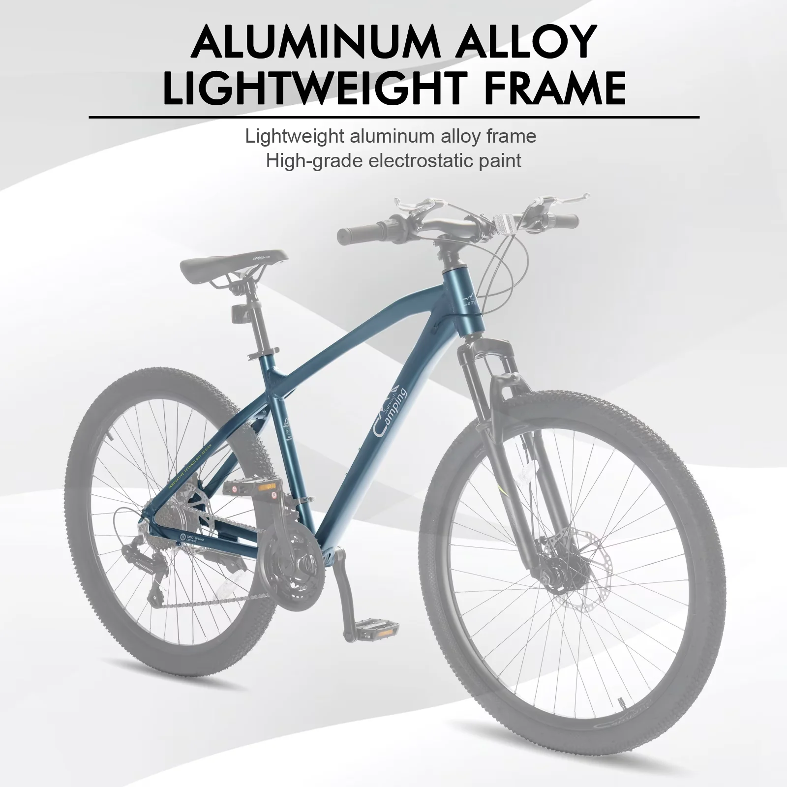 Essential Mountain Bike with Adjustable Seat Height, Adjustable Height - Gray Model 0C0018