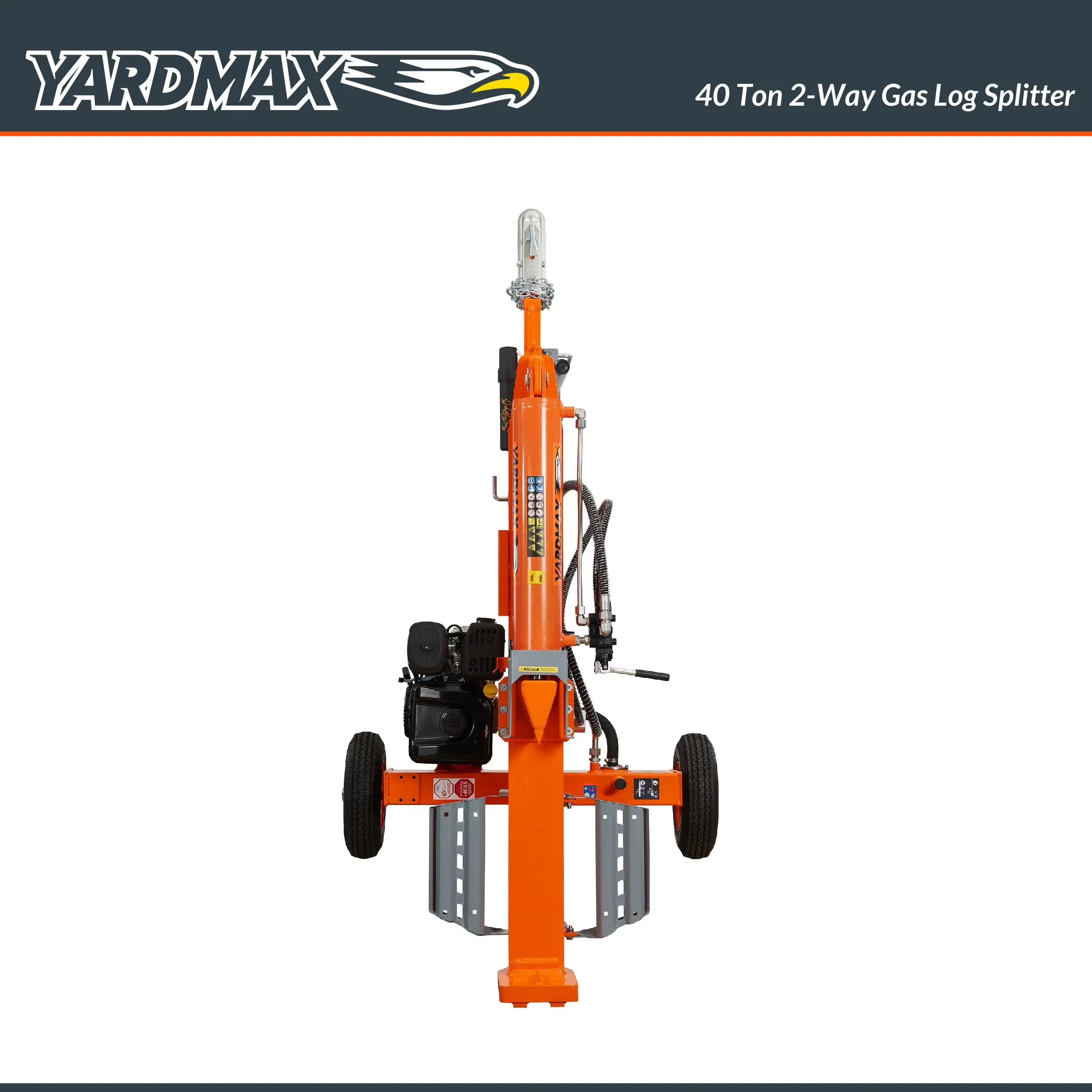 Stylish Logsplitter with Wheeled - Orange XR1450 - Industrial Grade Model B0FB47