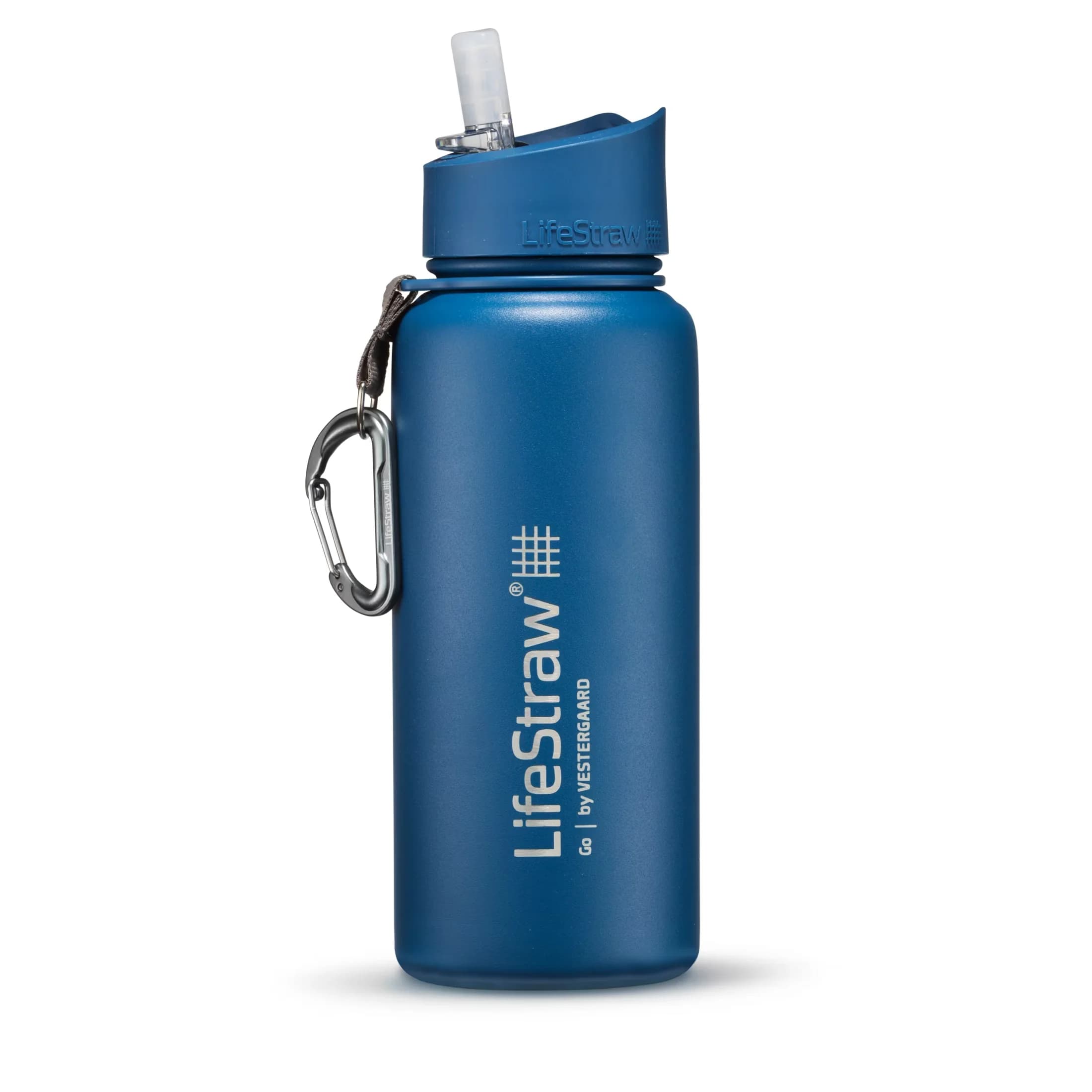Efficient Water Filtration with Go 24oz Stainless Steel Filter Bottle - Stainless Steel Deep Sky Blue Model DAC927