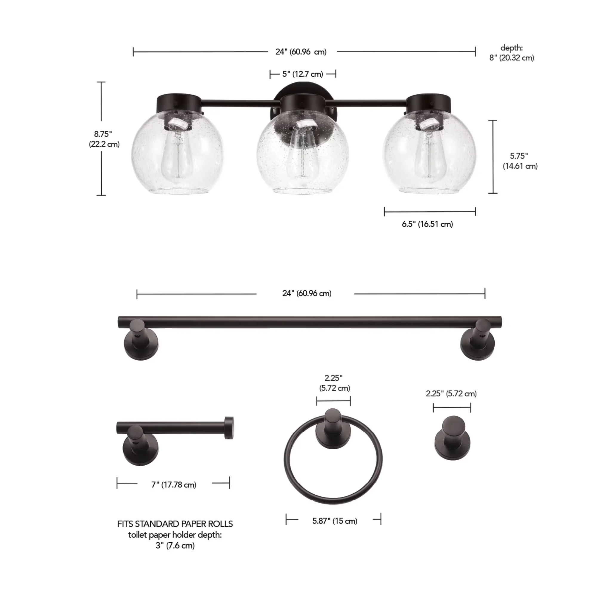 Compact Bathroom Renovation with Incandescent, Dimmable, Modern - Metal Silver Model 0B4CD8