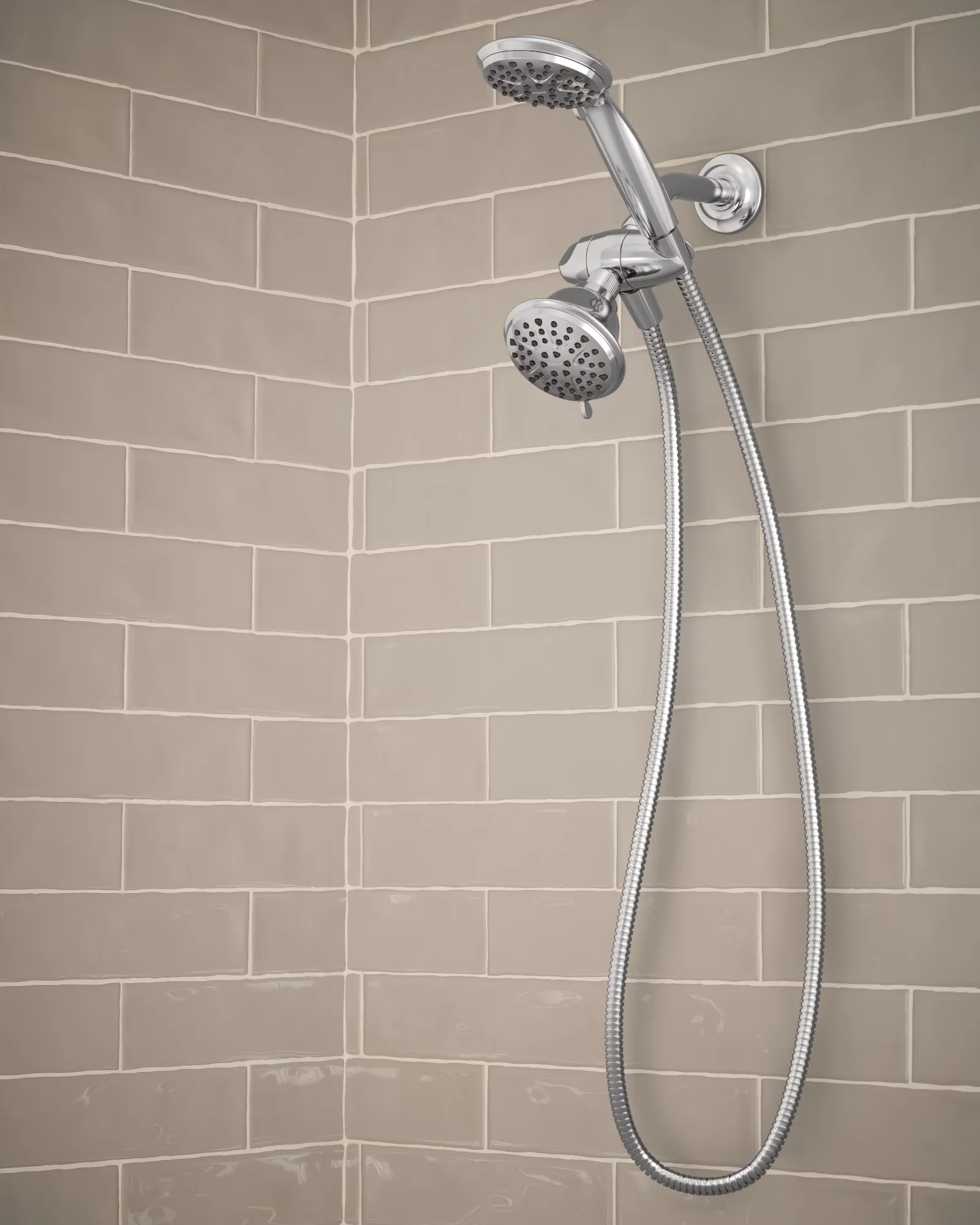 Shower Head Versatile with Easy To Install, 218C0 - Plastic, Metal - Compact and Portable Model 6D2FAC