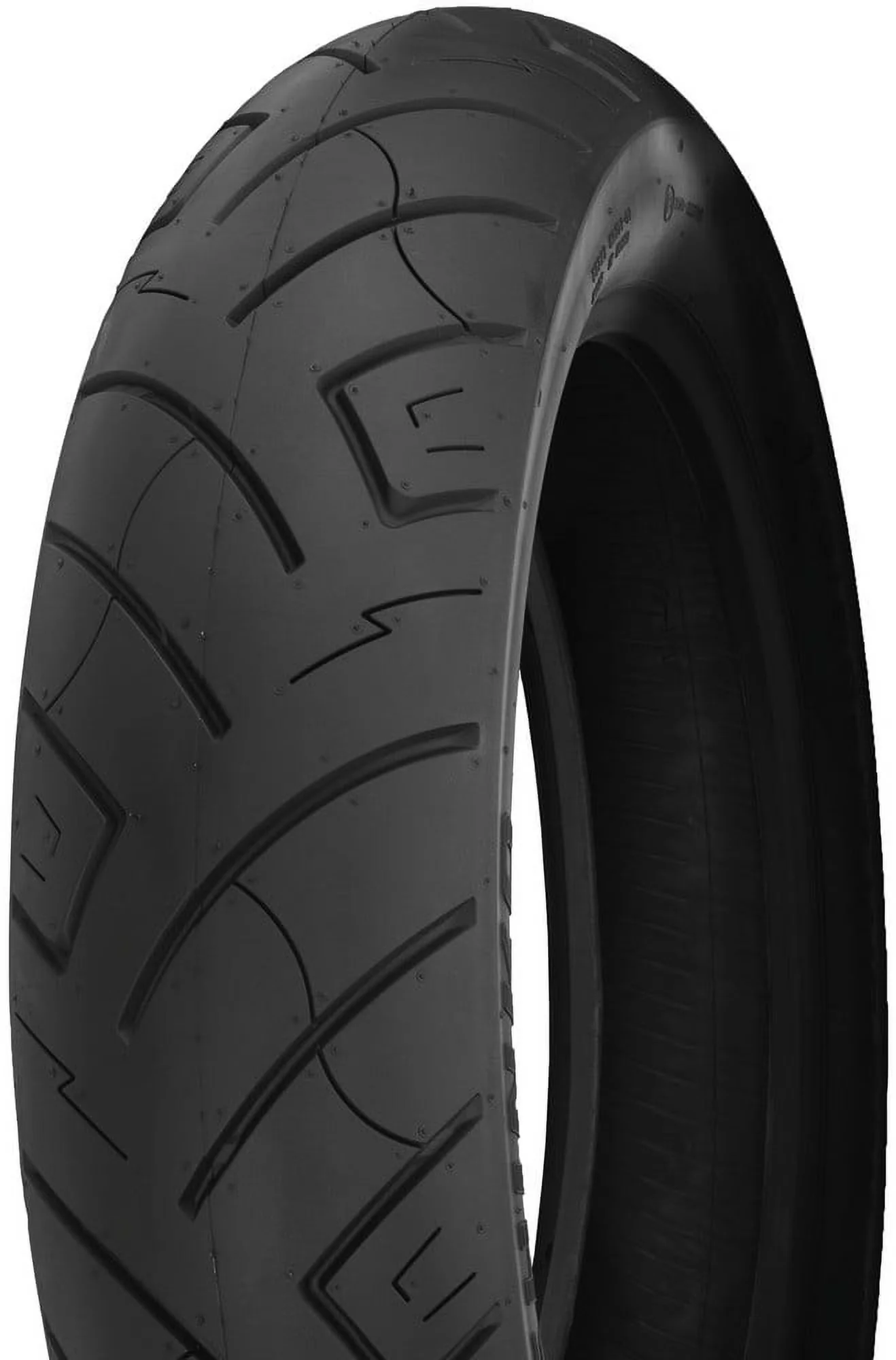 Motorcycle Tire Durable with Heavy-Duty, H Rated tubeless. Aramid belted. - Black Model EBCB9B
