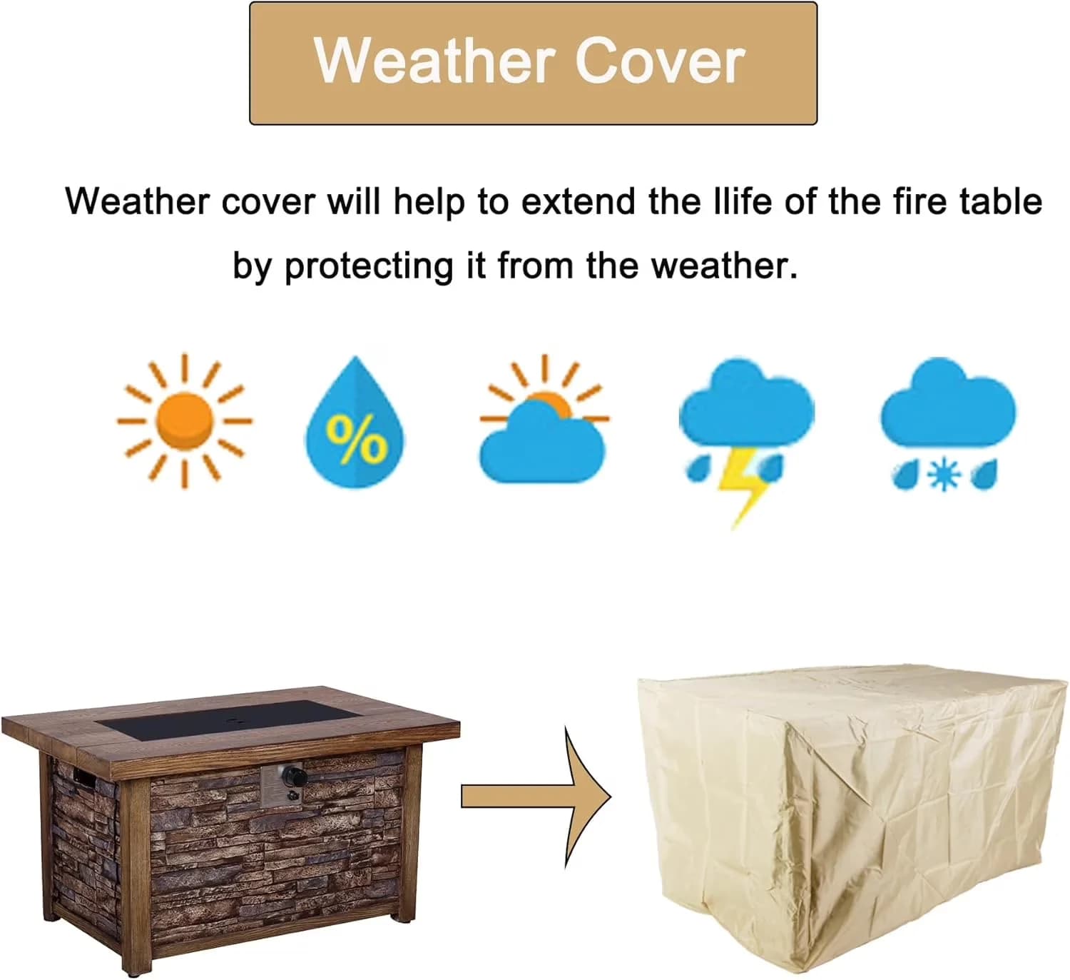Classic Outdoor Heating with 50000 BTU, Adjustable Flame - Brown Terrafab, 1 Model 2325EF