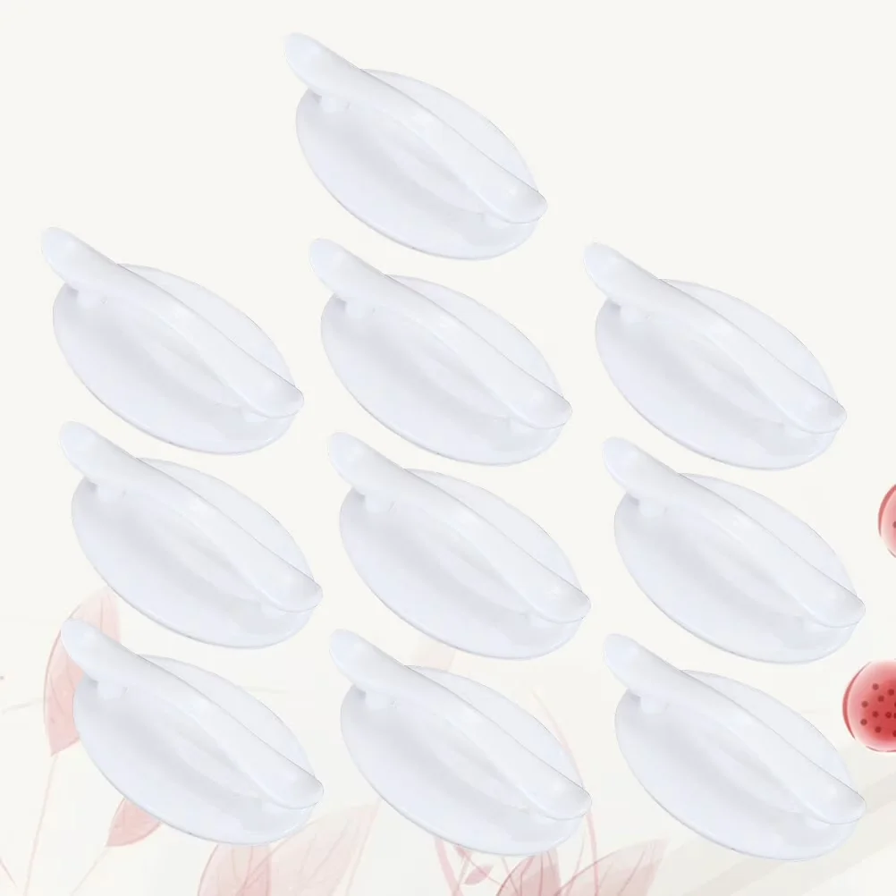 Efficient Kitchen Renovation with Non-Tilt, 10Pcs White ABS Drawer Handle - White Abs Model C0AE89
