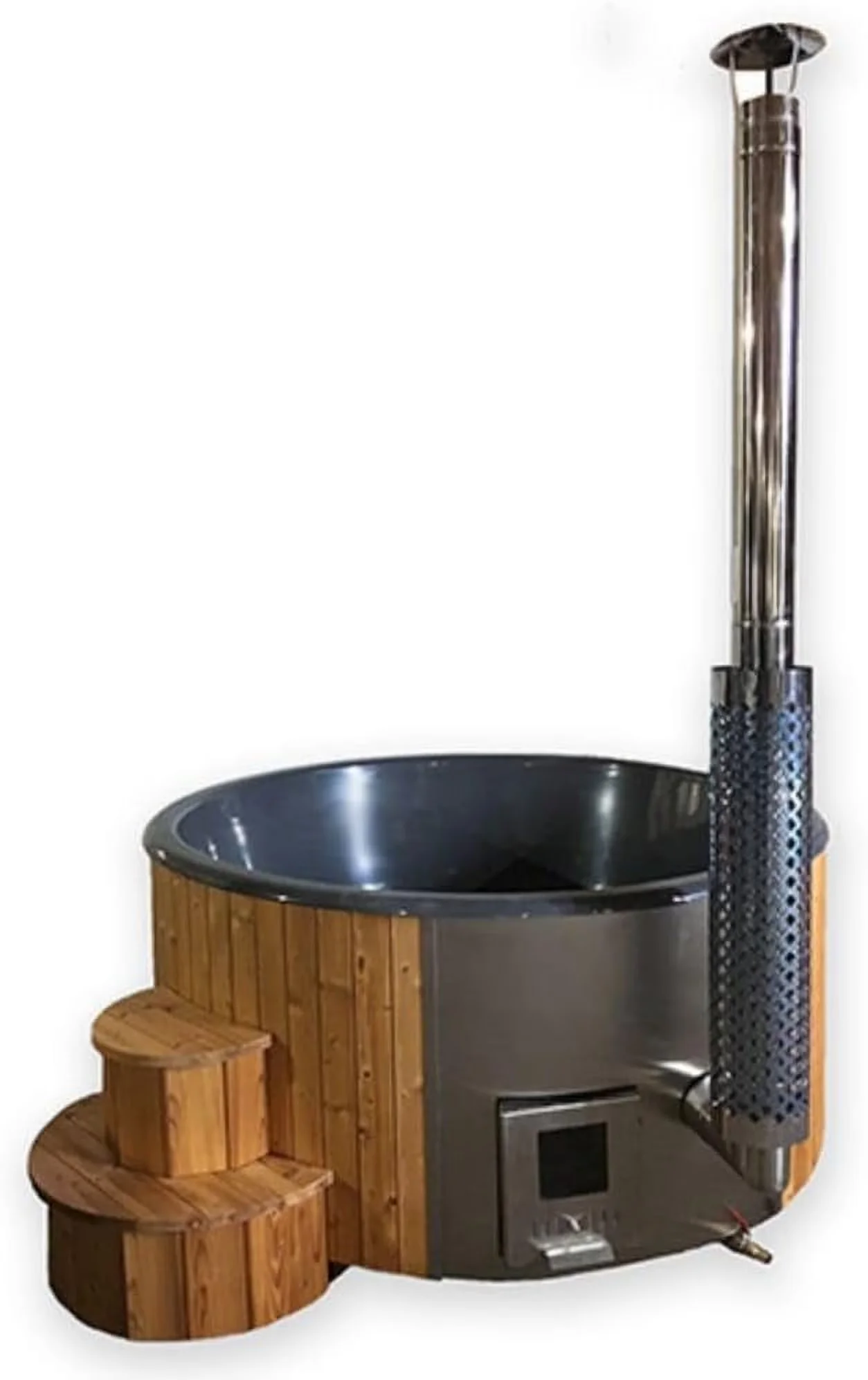 Quality Hot Tub with Energy Efficient, Uv Resistant, Natural - S4N - Rustic Charm Model ECDED3
