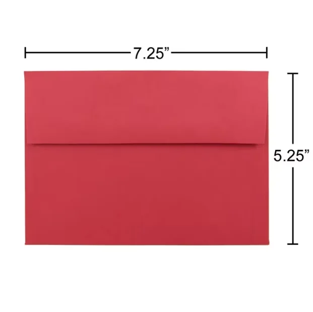Modern Moving with 25/Pack, Size: A7 (5.25 x 7.25 inches), Quantity: 25 envelopes per pack - Red Model 14521B