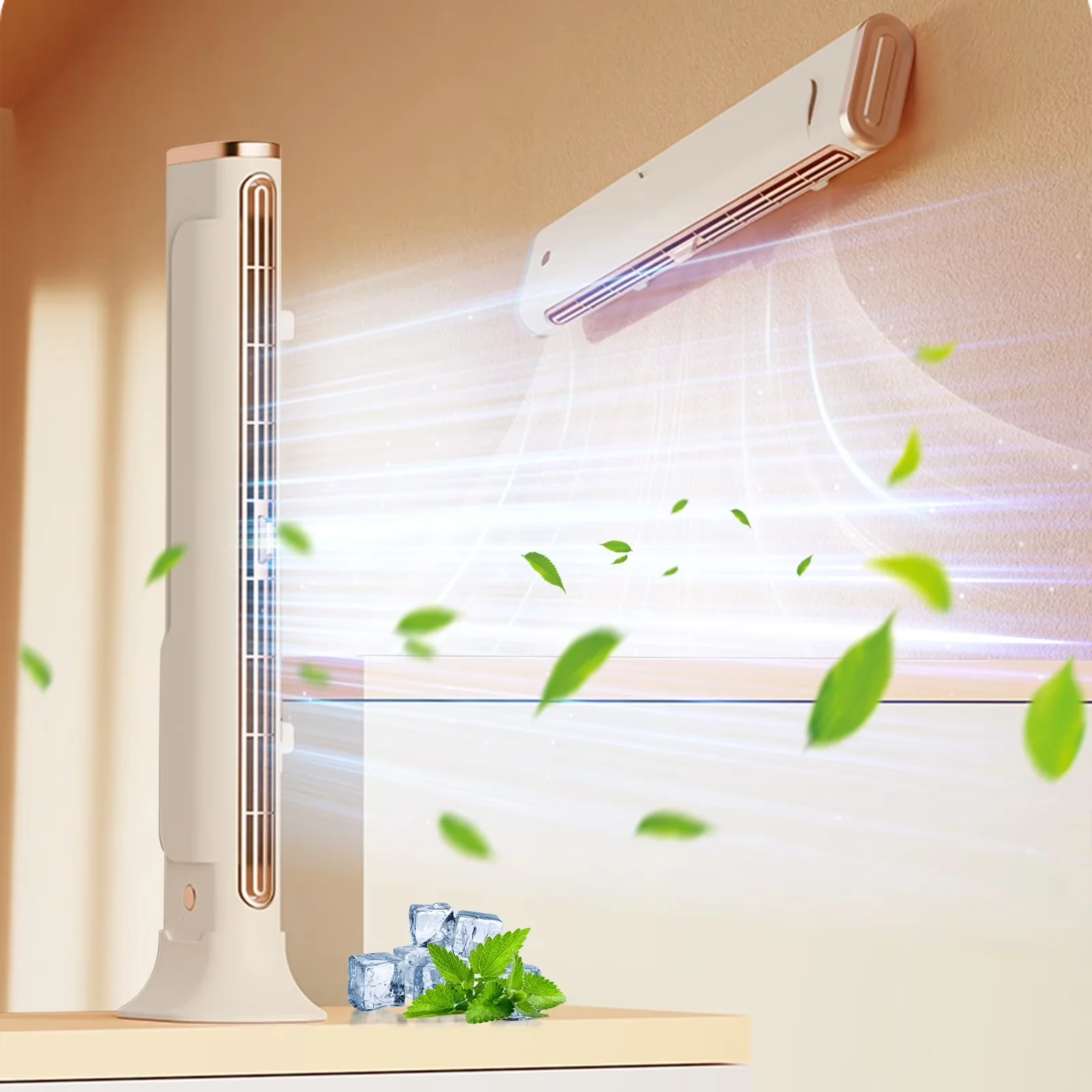 Fans In Cooling Quality with Oscillating - Abs+Pc White Bladeless - Standard Series Model B71CE3