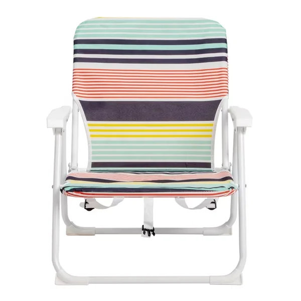 Stylish Beach Chair with Folding - Multicolor Oxford - Traditional Style Model EE6CE6