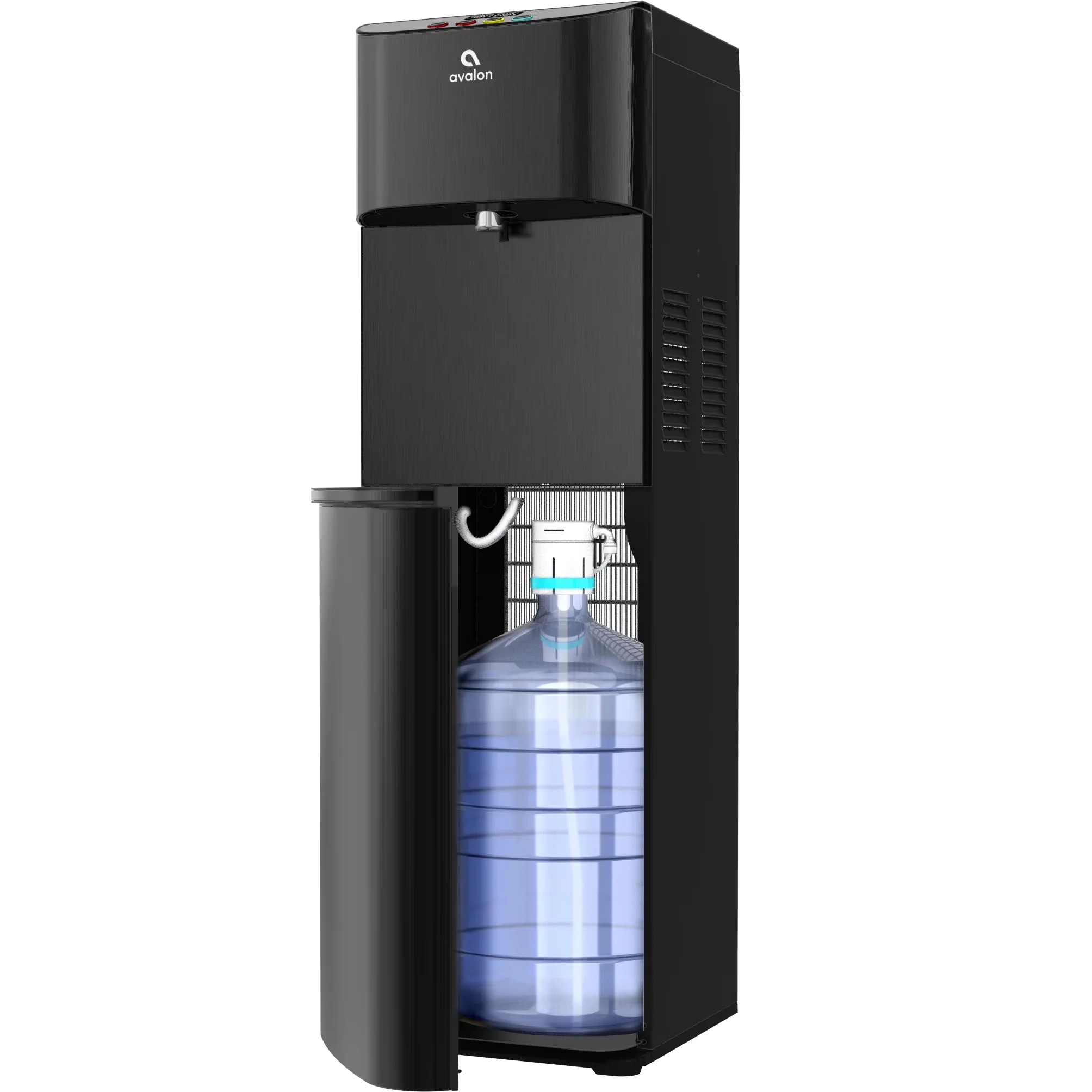 Classic Water Filtration with Self-Cleaning, Temperature Control, Child Safely Lock - Stainless Steel Black Model DD3E07