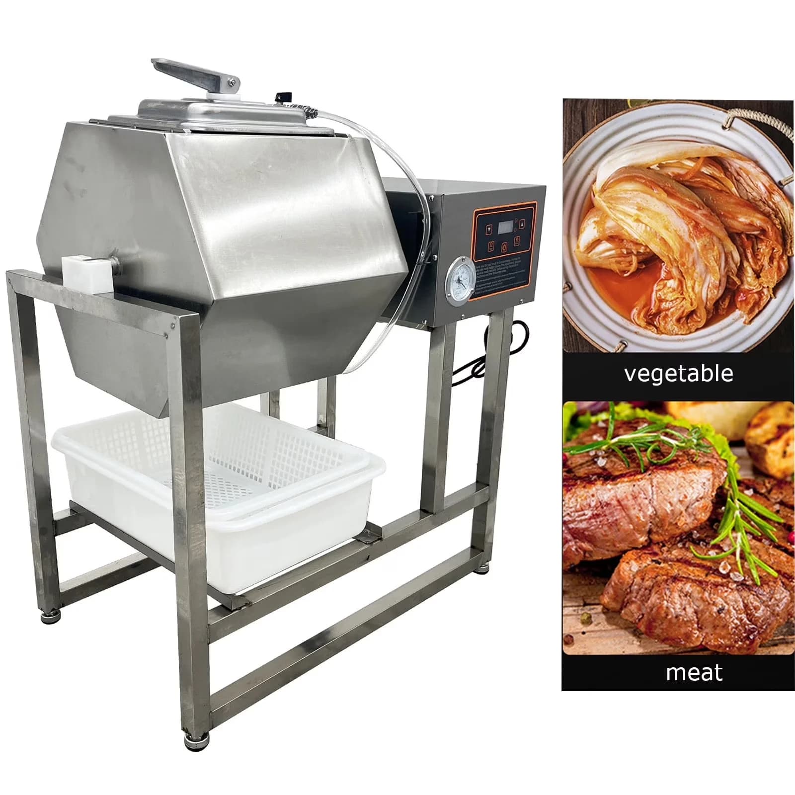 Essential Outdoor Fryer with 110V, Digital Timer - Silver Stainless Steel Model 1BA2DD