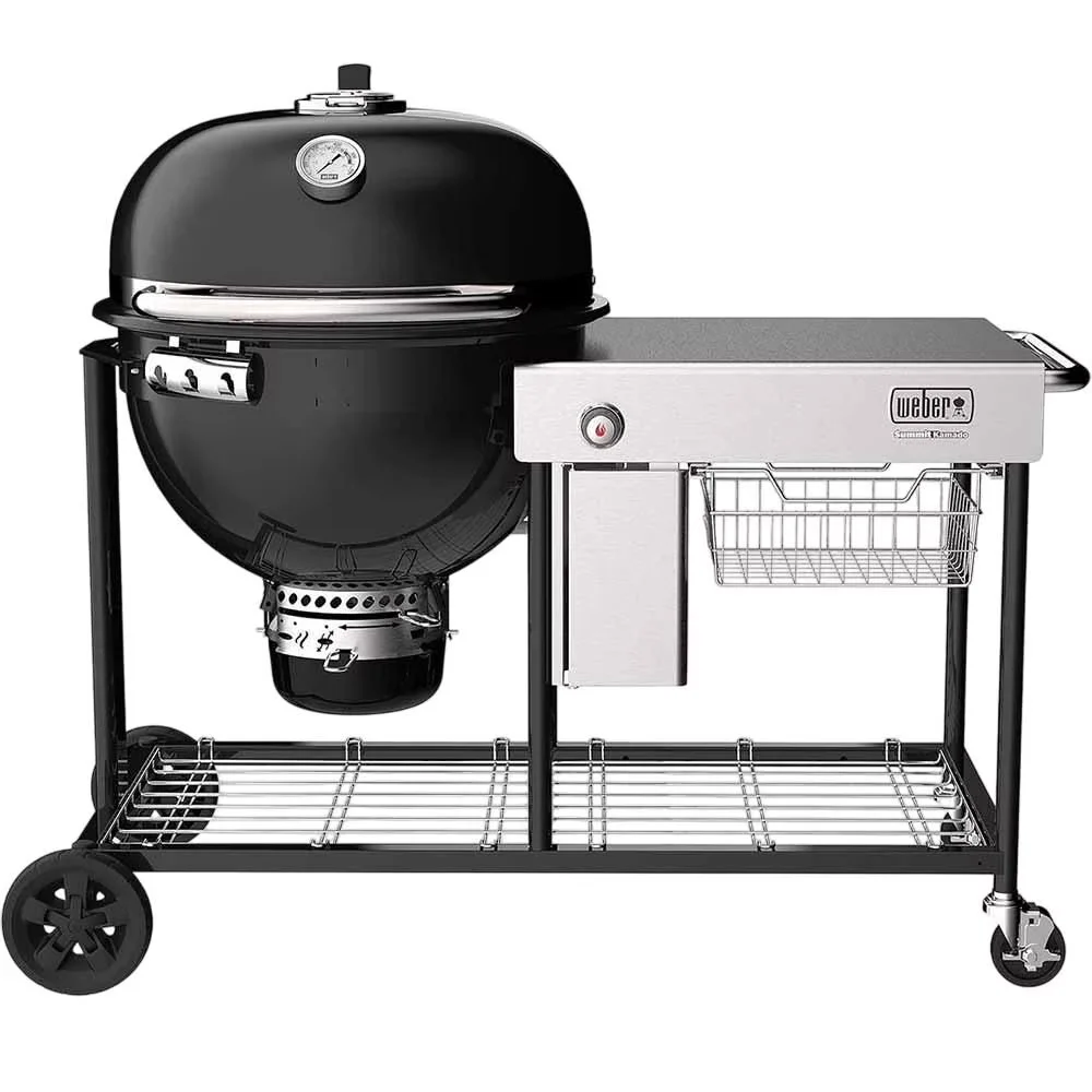 Essential Smoker with Black - Black Stainless Steel Summit - Universal Fit Model E706BB