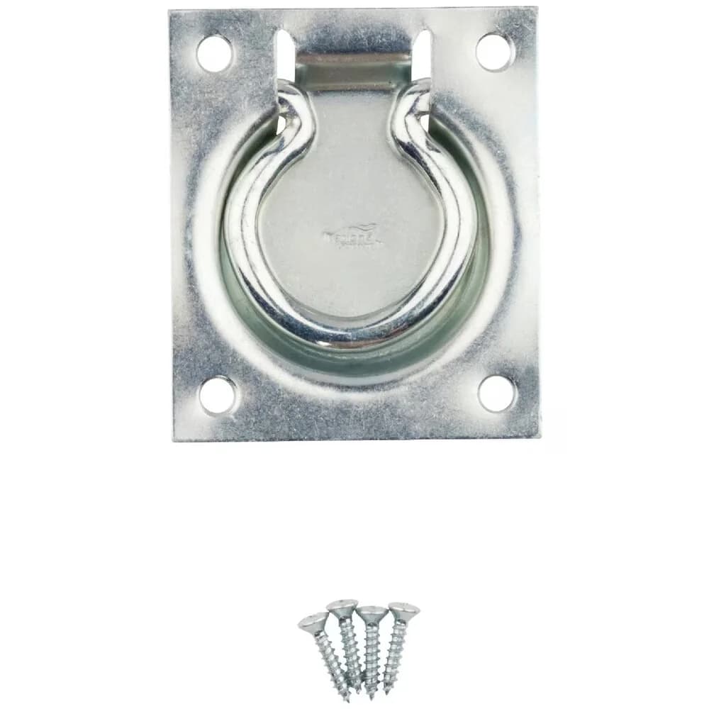 Professional Kitchen Renovation with V177 3" x 3-1/2" Flush Ring Pull - Steel Gray Model D9770E