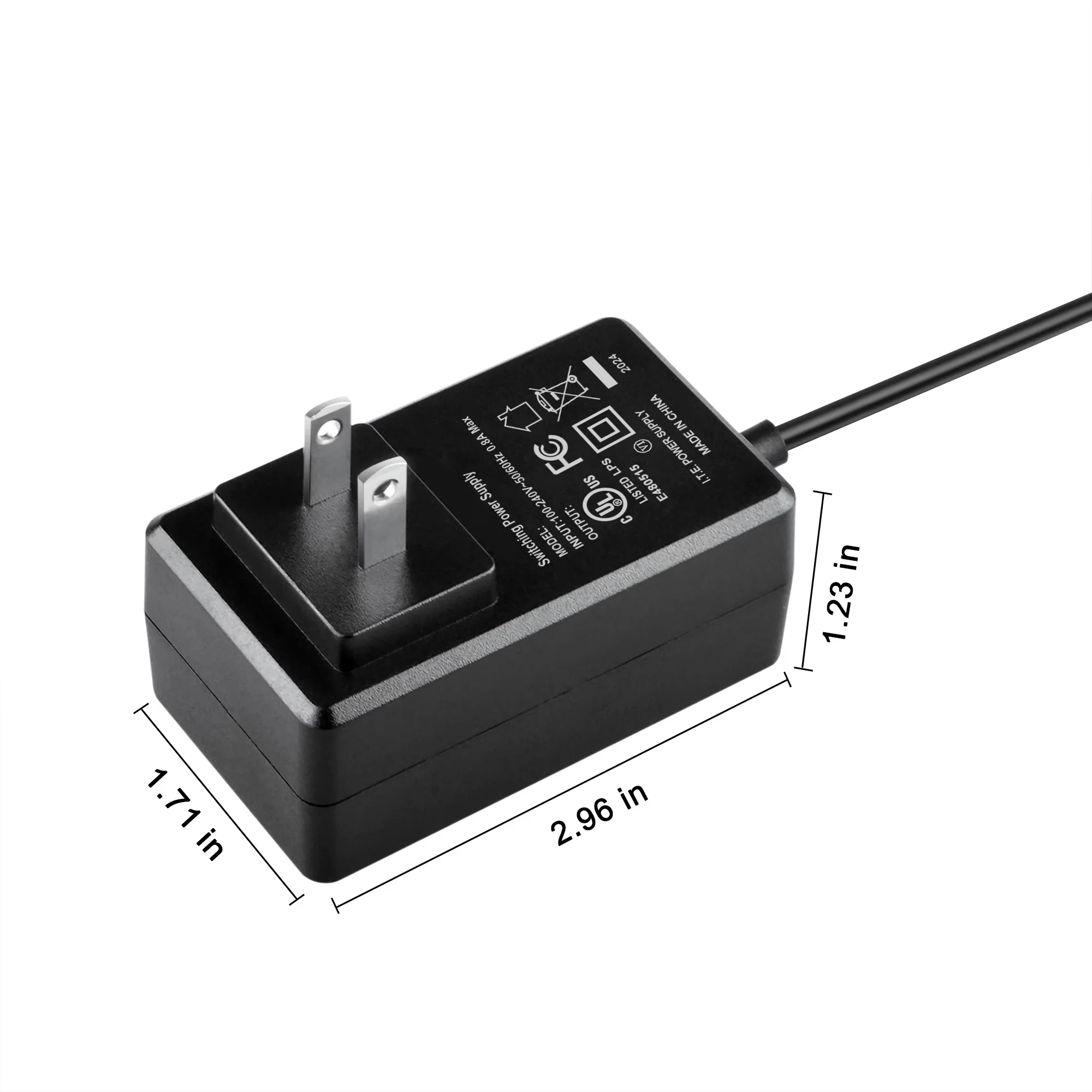 Efficient Smoker with 12V, Power Adapter Replacement, 12V 3A UL Power Supply Compatible - Black for Auto Model 88504A