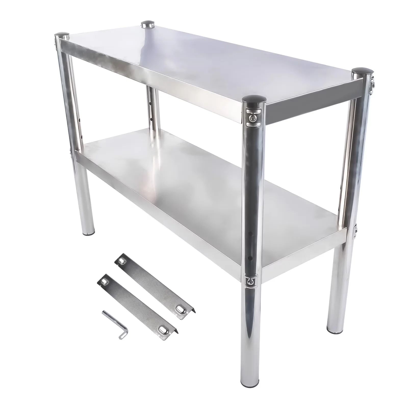 Toolstorage Versatile with Storage, Adjustable - Stainless Steel Silver for Kitchen, Garage Model 042B15