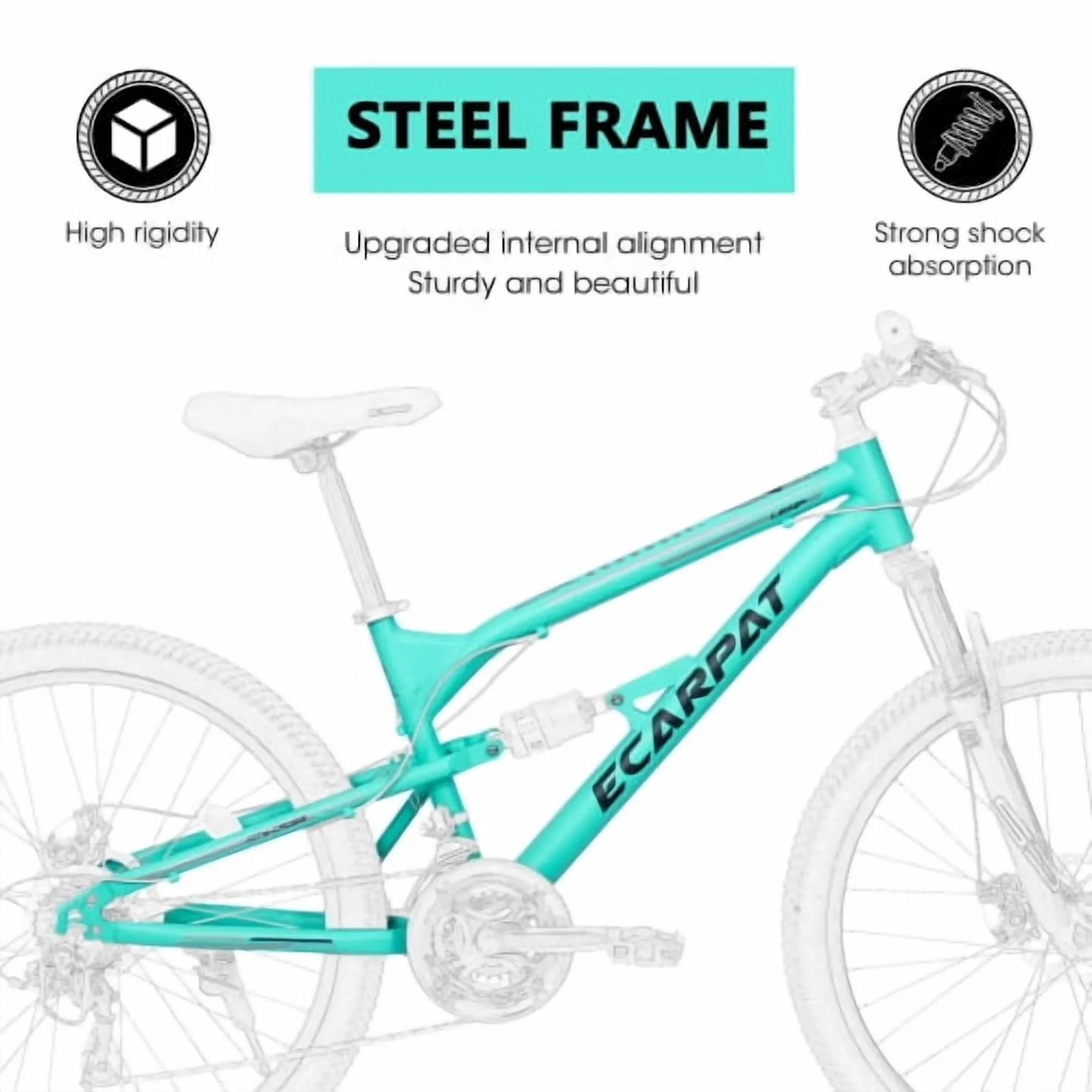 Modern Road Bike with Lightweight, Dual Disc Brakes, 700c - Blue 16 - Professional Series Model AA3E53