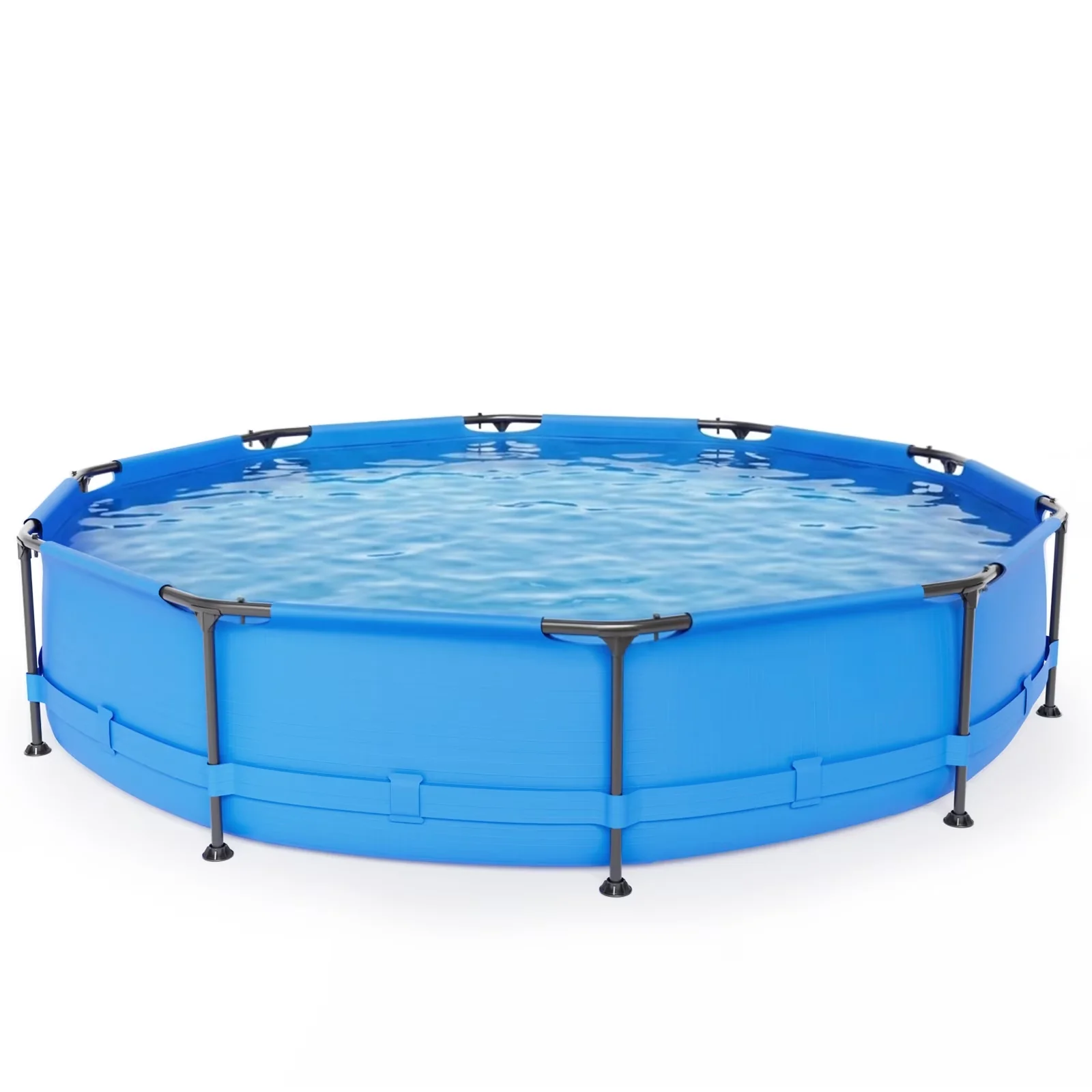Above Ground Pool Versatile with Sturdy Blue Iron Frame - 12FT - Low Maintenance Model 1FDE9E