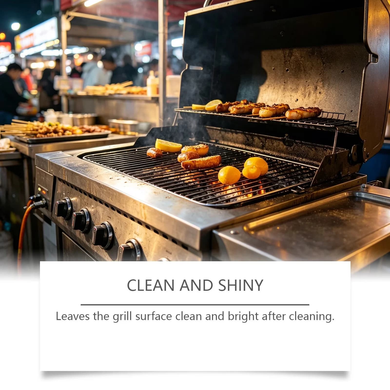Professional Combo Grill with Fume Free Fast Acting, Cleaner, Oven Cleaner Heavy Duty Degreaser Spray for Outdoor, Kitchen - Model B0864F