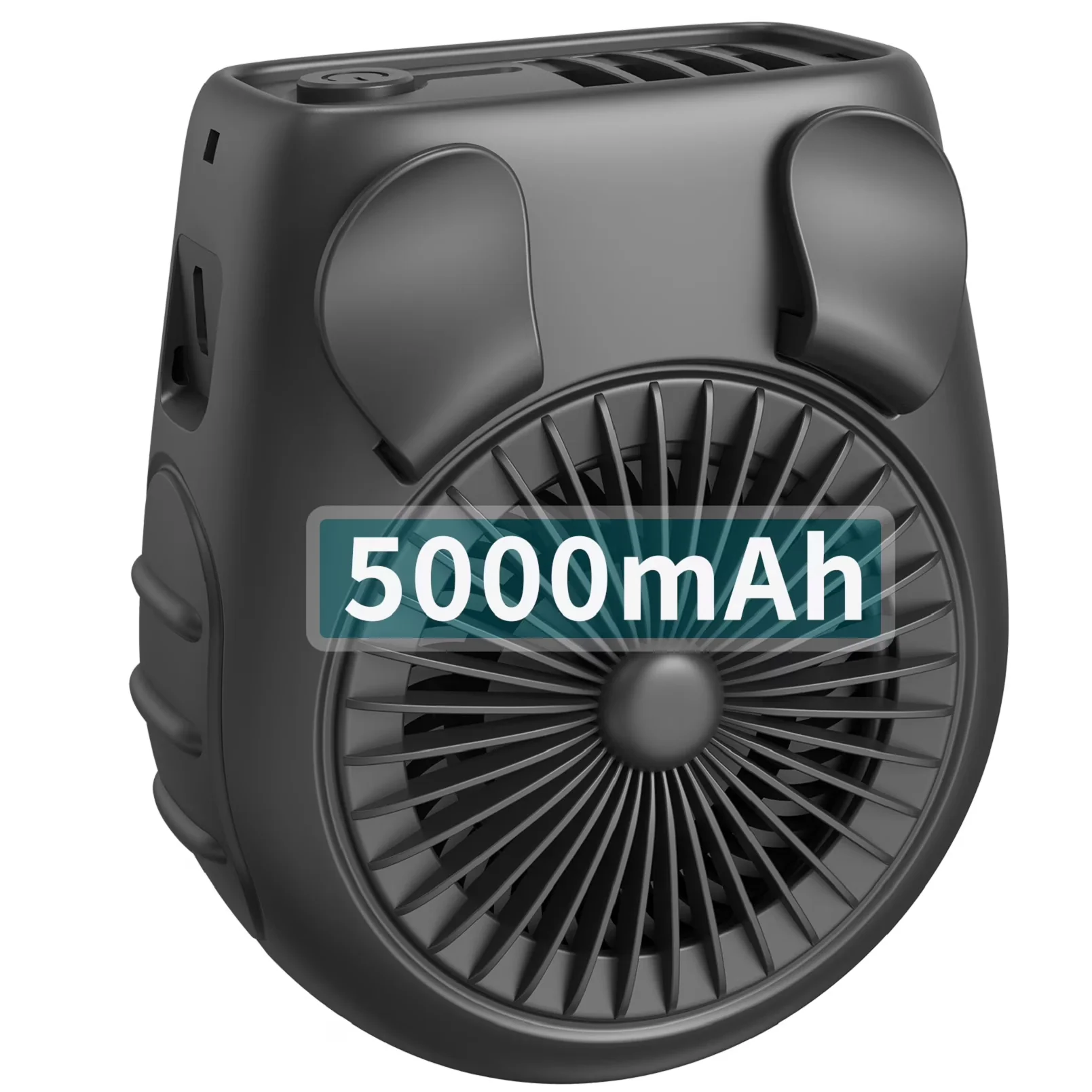Sleek Fans In Cooling with Battery, 3 Speed Belt Fan - Black Polymer for Outdoor Model EA2068