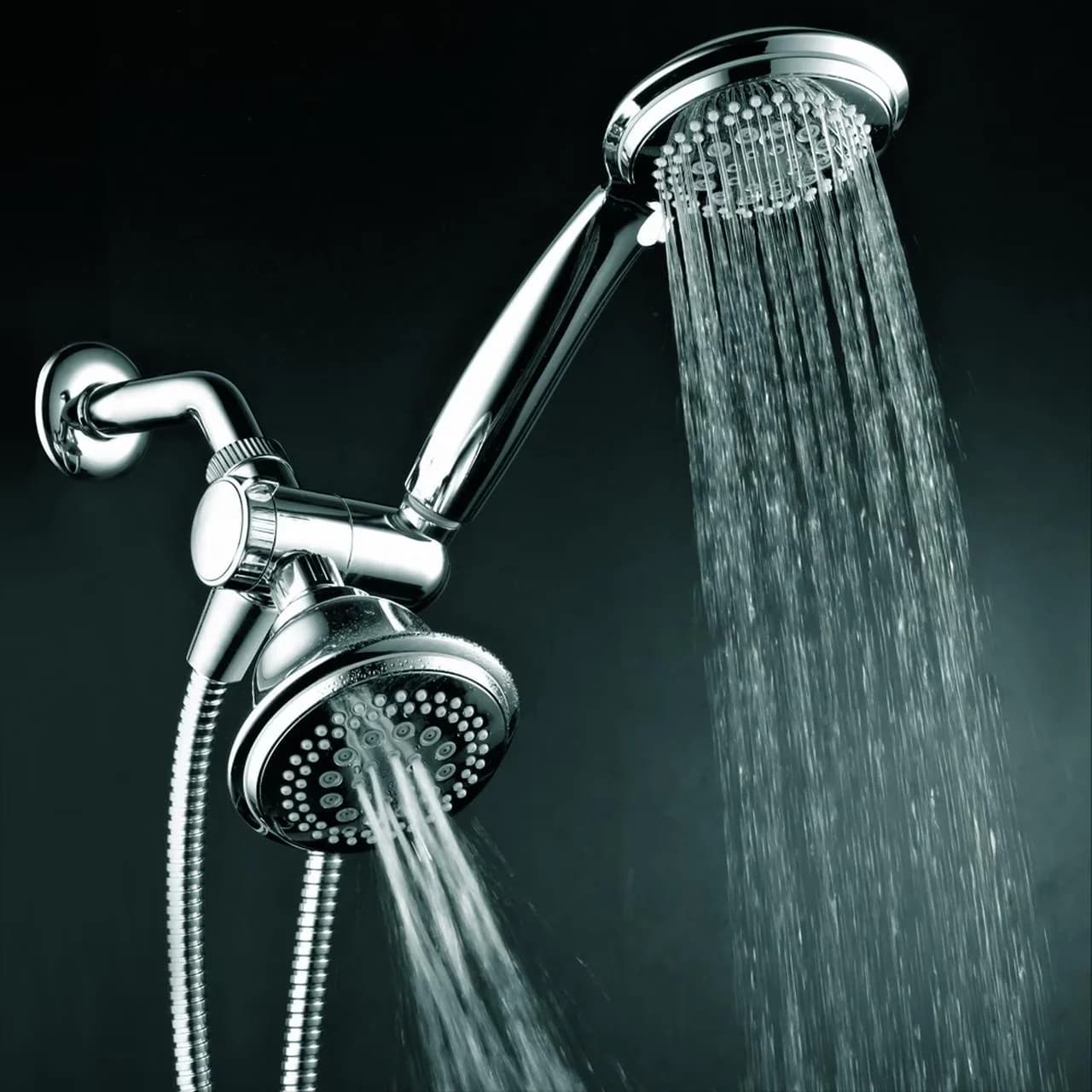 Modern Shower Head with Easy Installation, Flexible - Chrome Plated Abs Multicolor Model 8BF023