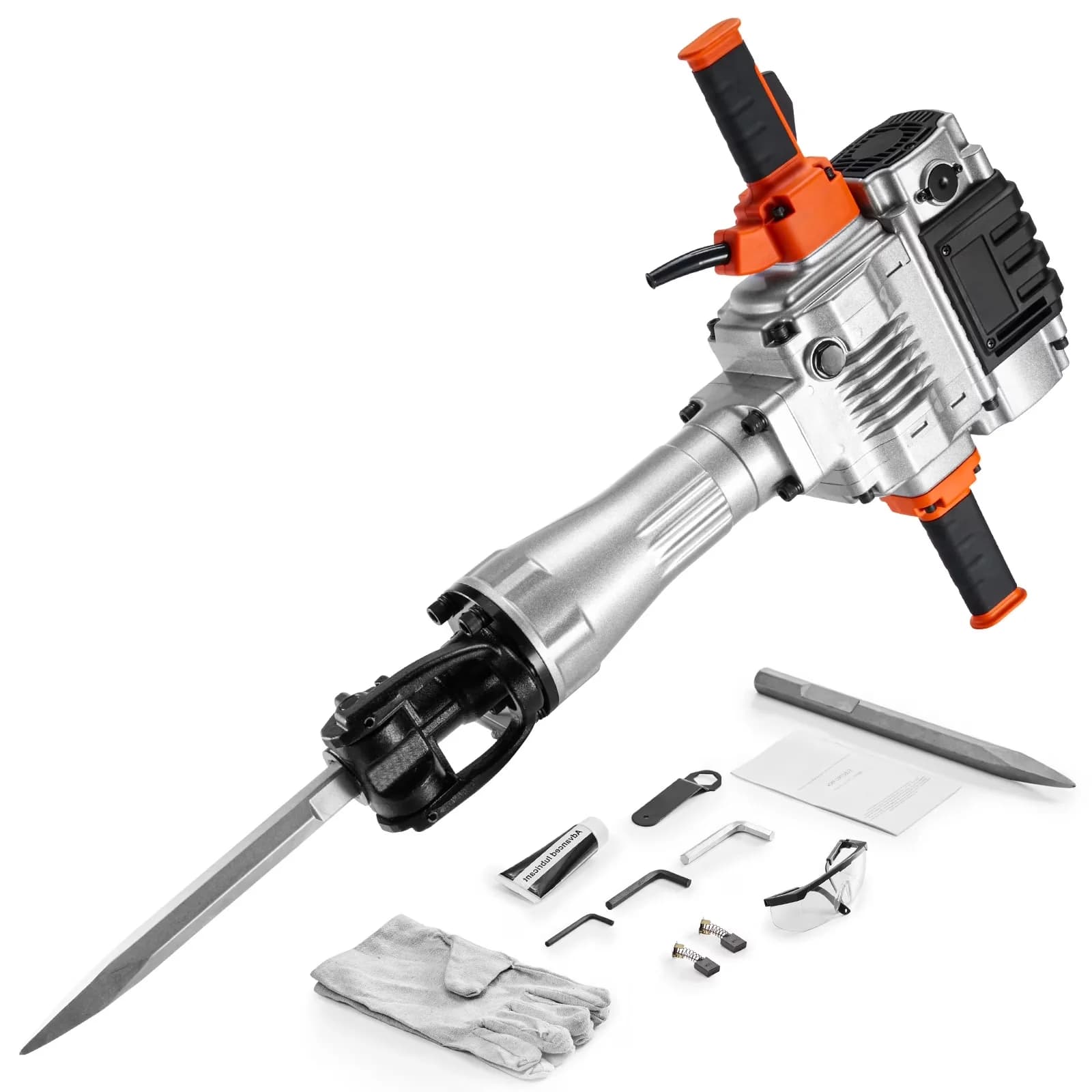 Professional Drills Driver with 2100W, Antivibration - Black+Orange+Silver Model 78AAAC