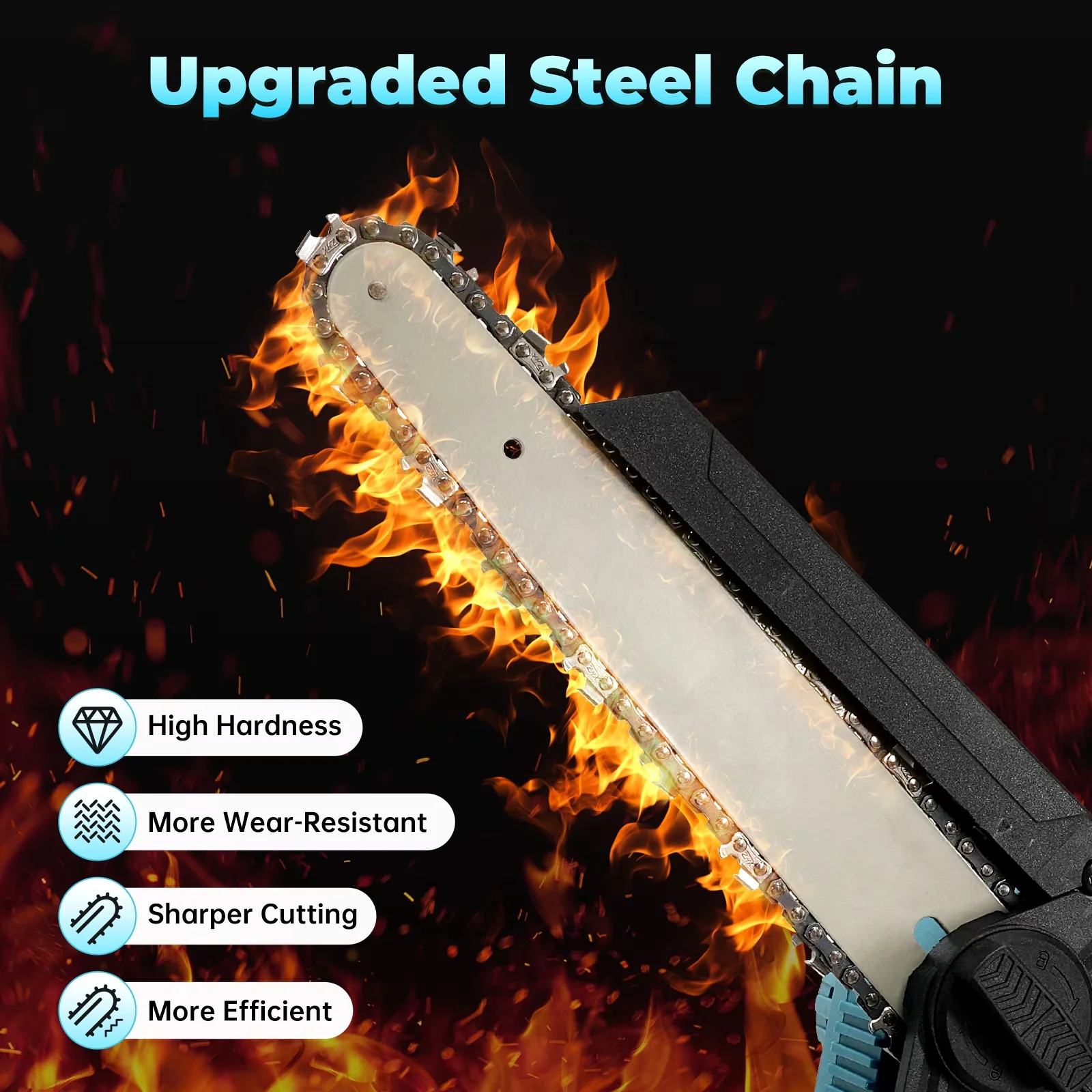 Essential Chainsaw with Battery, Anti-Vibration, COMPACT & ONE-HANDED USE - Model 62B922