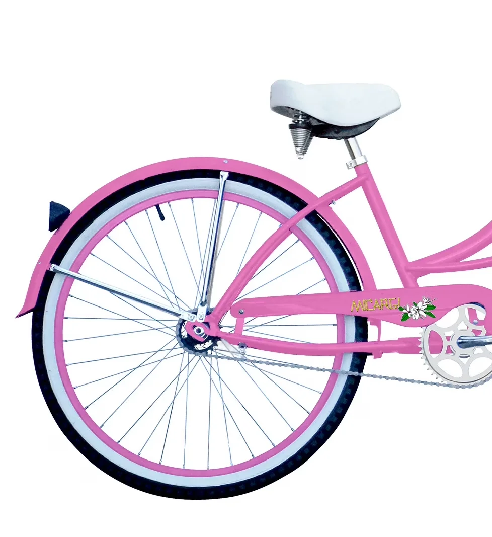 Cruiser Bike Efficient with Adjustable Seat Height, Pink - Pink 36H - Heavy Duty Model 539331