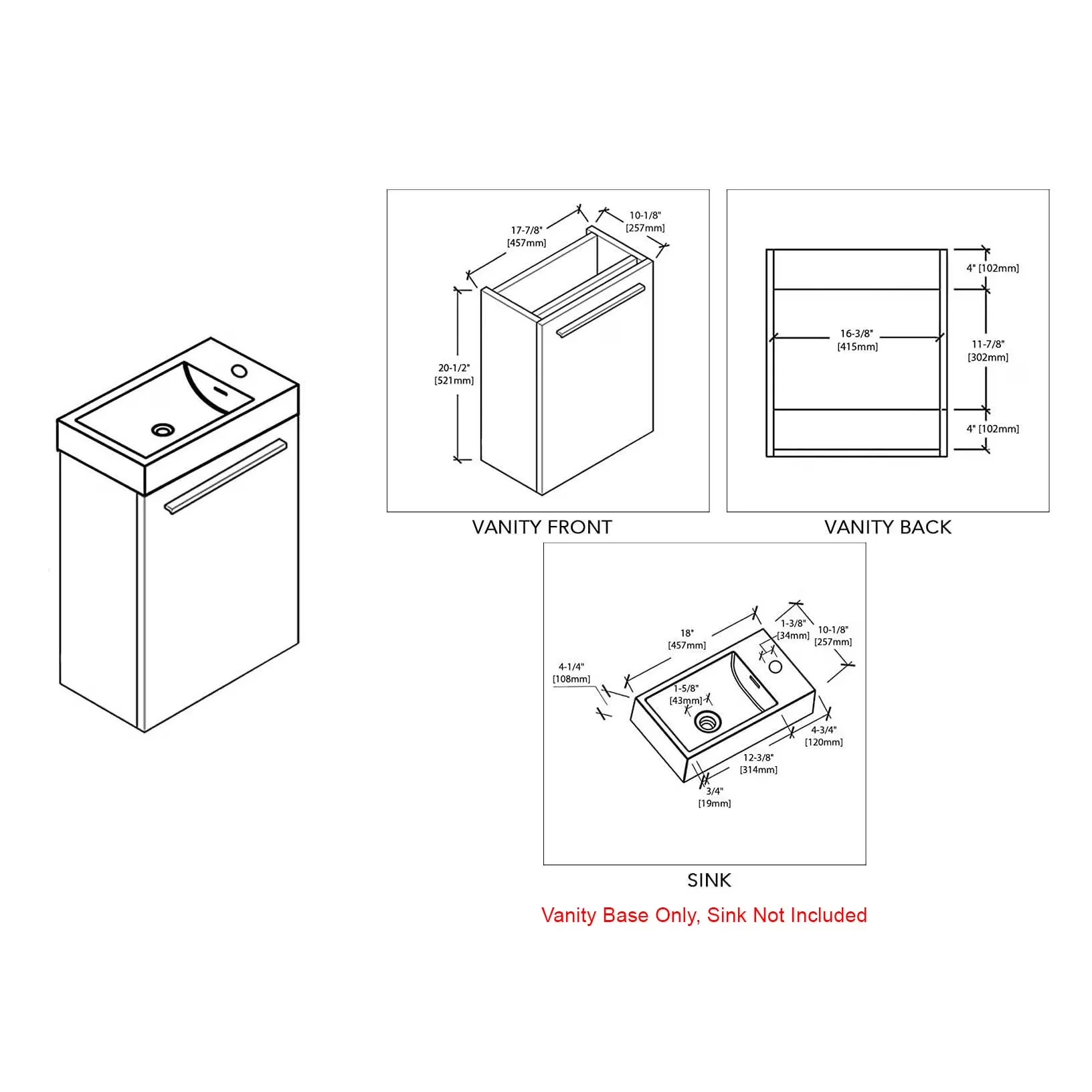 Sleek Bathroom Renovation - Colmar - Compact and Portable Model 86A8FD