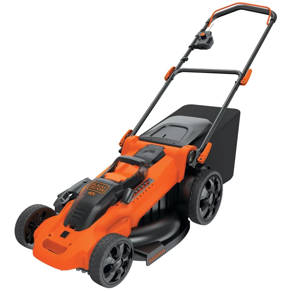 Push Mower Innovative with Battery, 40V, Adjustable Cutting Height - Black Model 7D8AB9