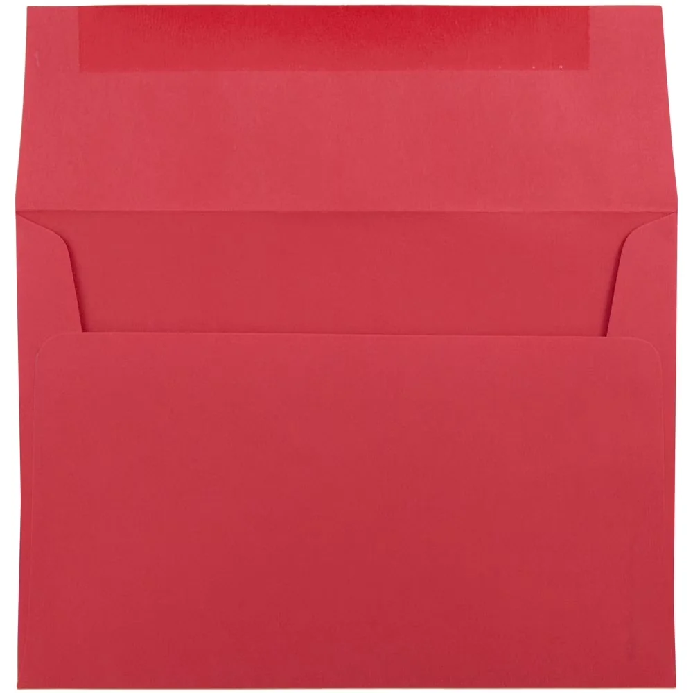 Modern Moving with 25/Pack, Size: A7 (5.25 x 7.25 inches), Quantity: 25 envelopes per pack - Red Model 14521B