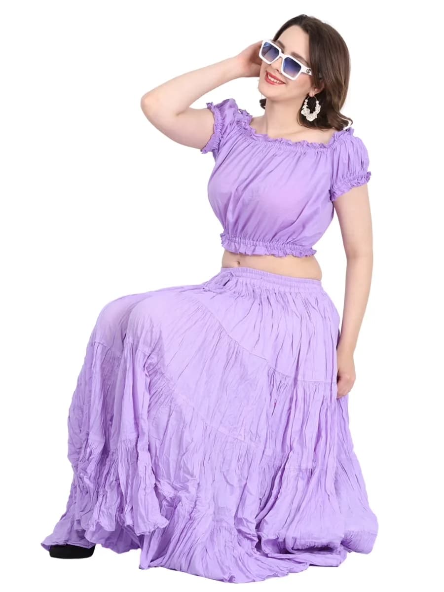 Fastener Compact with Washing Instruction: Dry Clean Only - Lilac 40 Inch Model F805F9