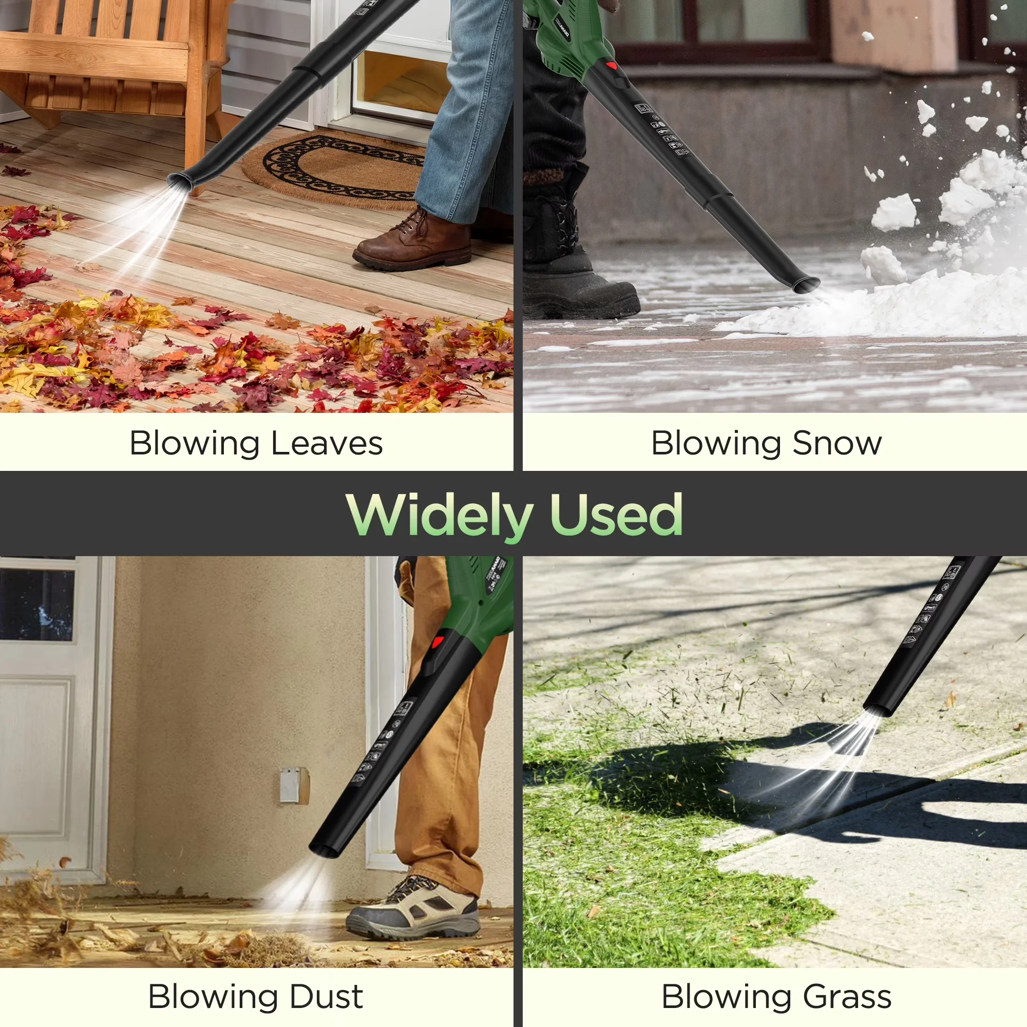 Innovative Leaf Blower with Battery, Electric, Cordless - 320CFM - Standard Series Model 0969B3