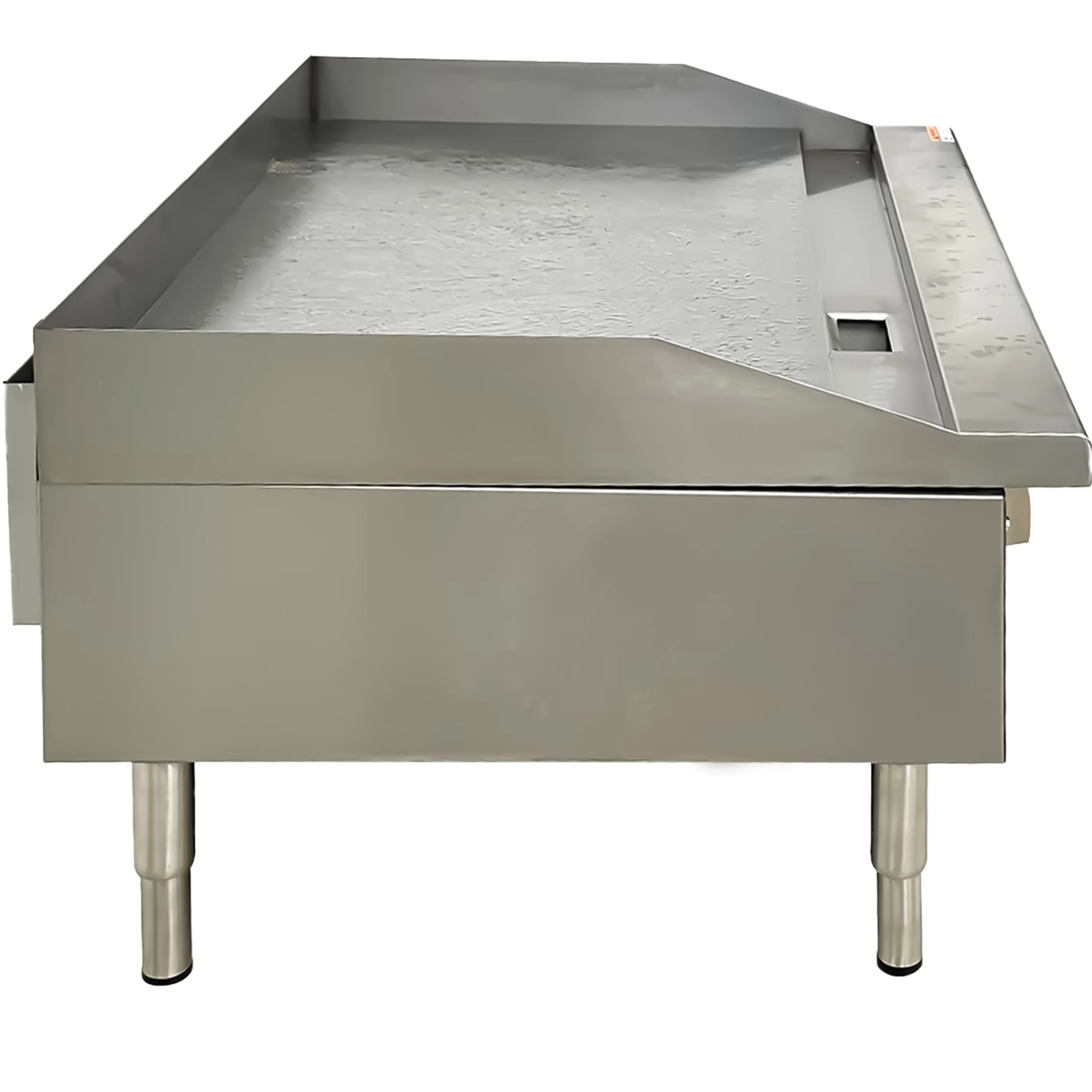 Versatile Flat Top Grill with 90000 BTU, NSF 36 in. 3 Burner Natural Gas Griddle - Silver Stainless Steel Model D850A1