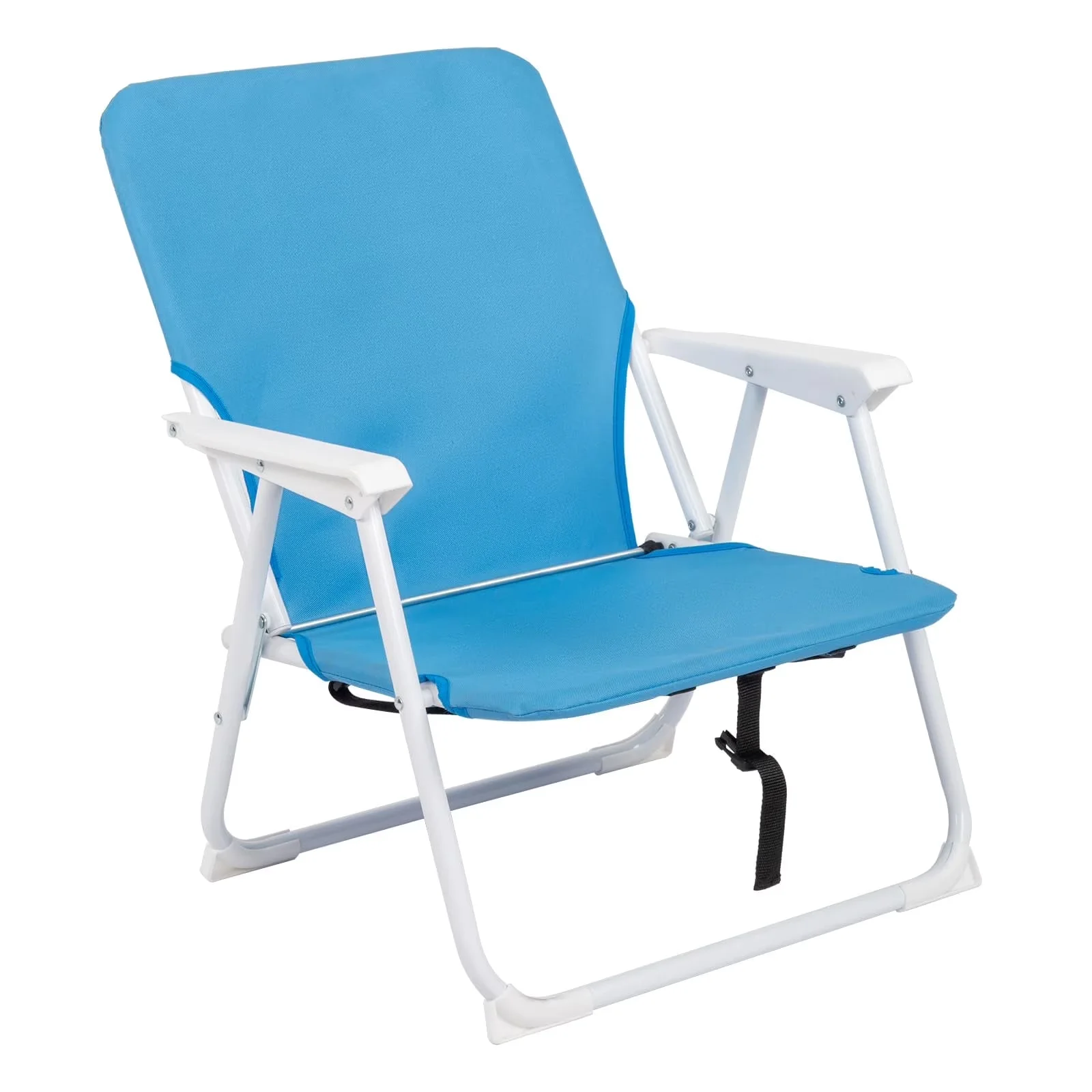 Versatile Beach Chair with Folding, Rust Resistant, Lightweight Folding - Blue Steel Frame + 600D Polyester Fabric for Camping Model 216E19