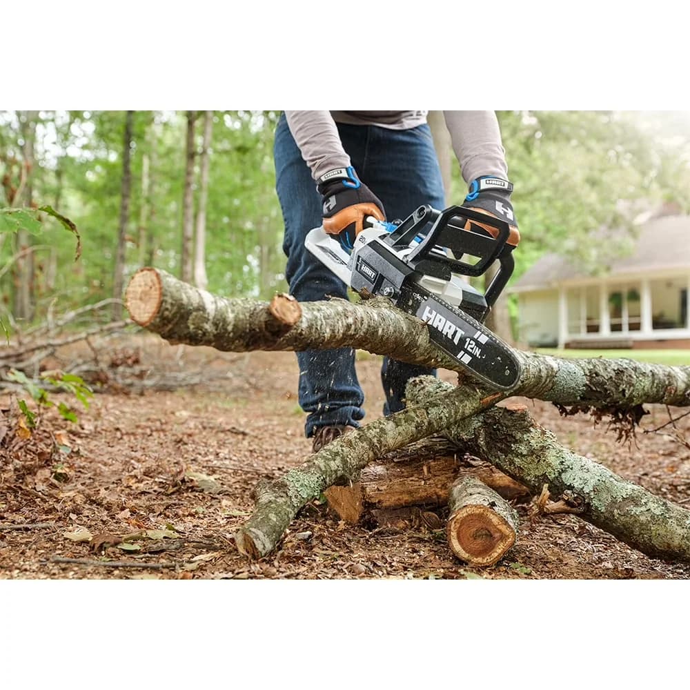 Classic Chainsaw with Battery, Automatic Chain Oiler, Chain Brake - White Model 148C16