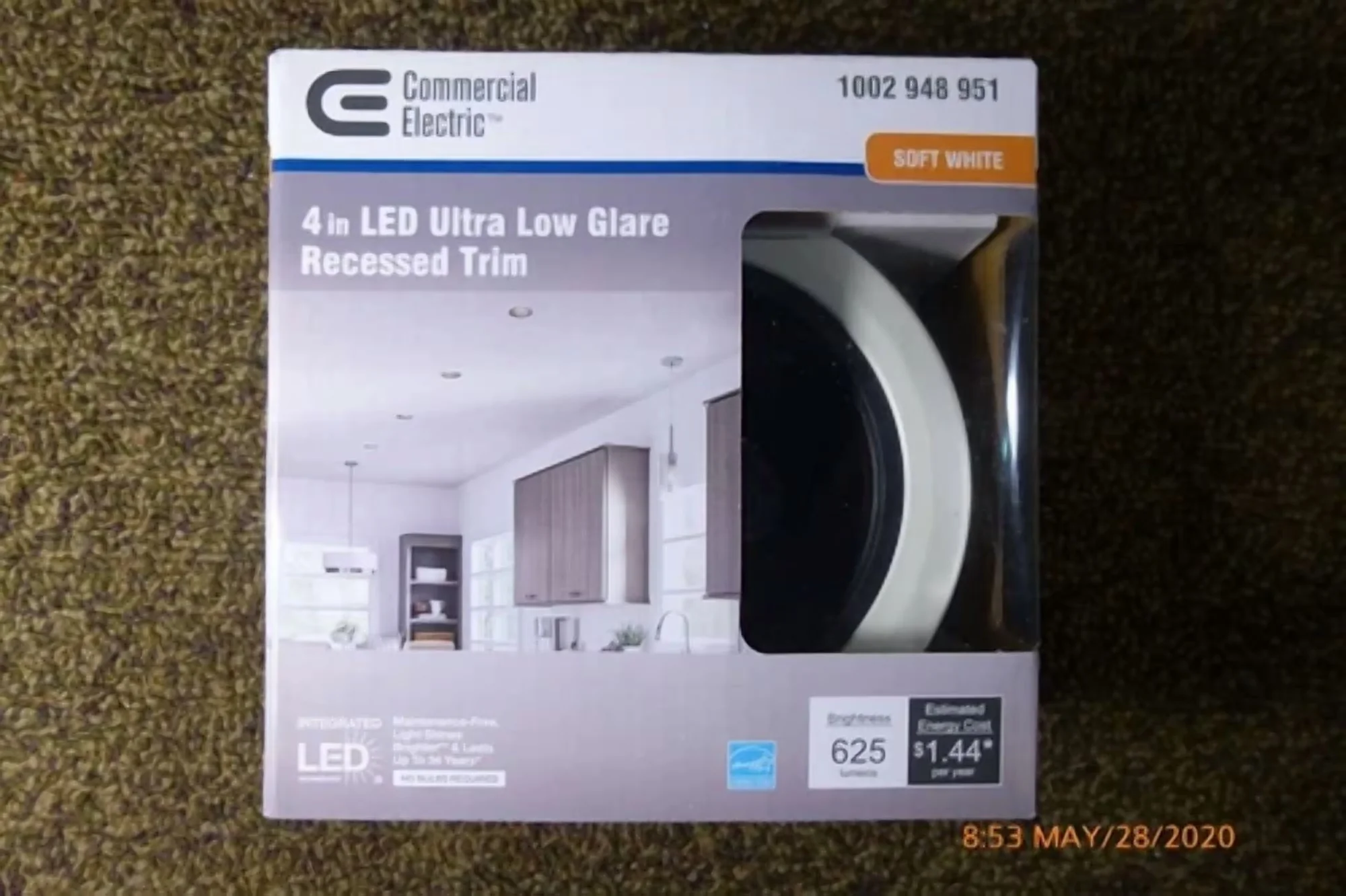 Sleek Ceiling Lights Fixture with LED - Commercial - Space-Saving Design Model D404E3